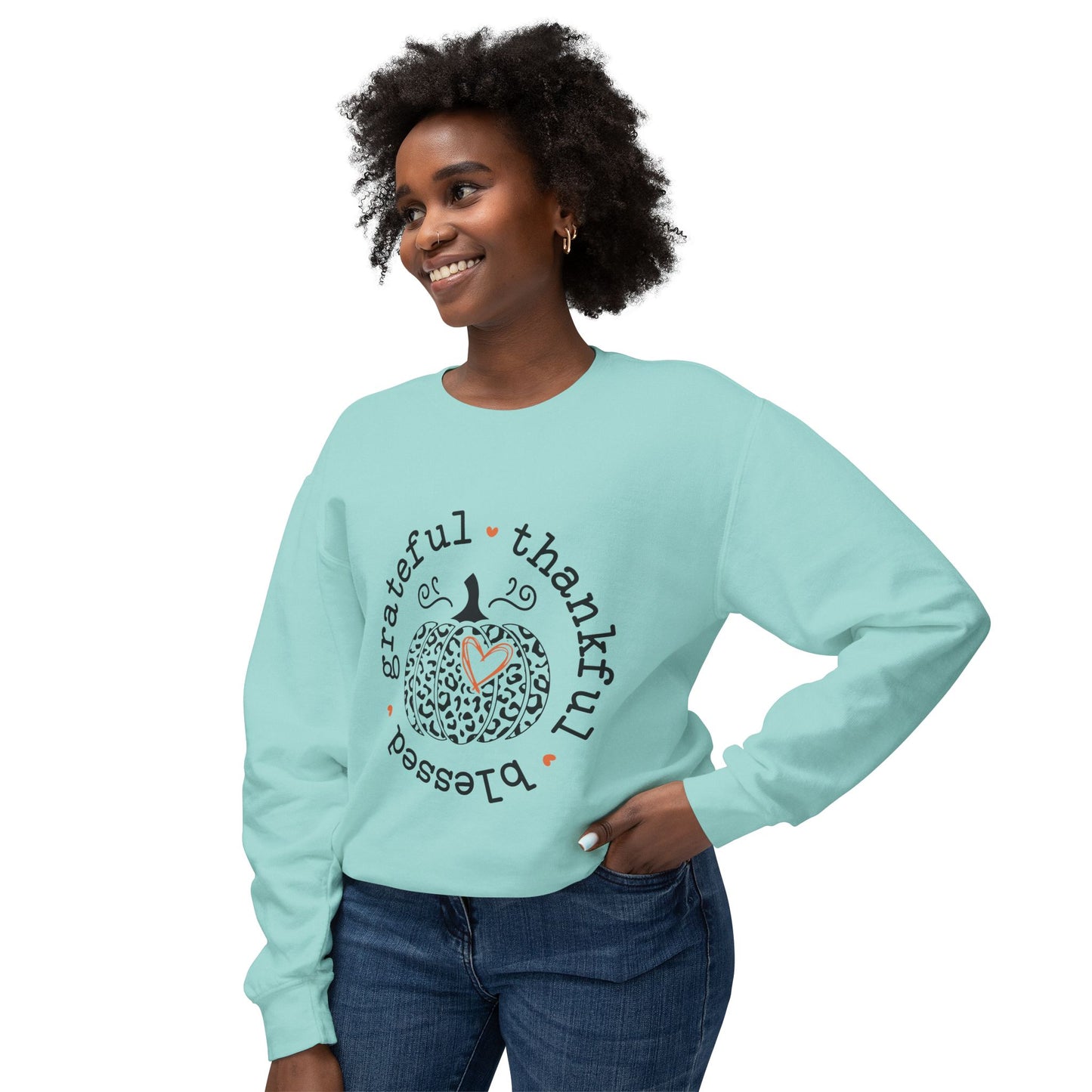 Thanksgiving Women's Unisex Lightweight Crewneck Sweatshirt