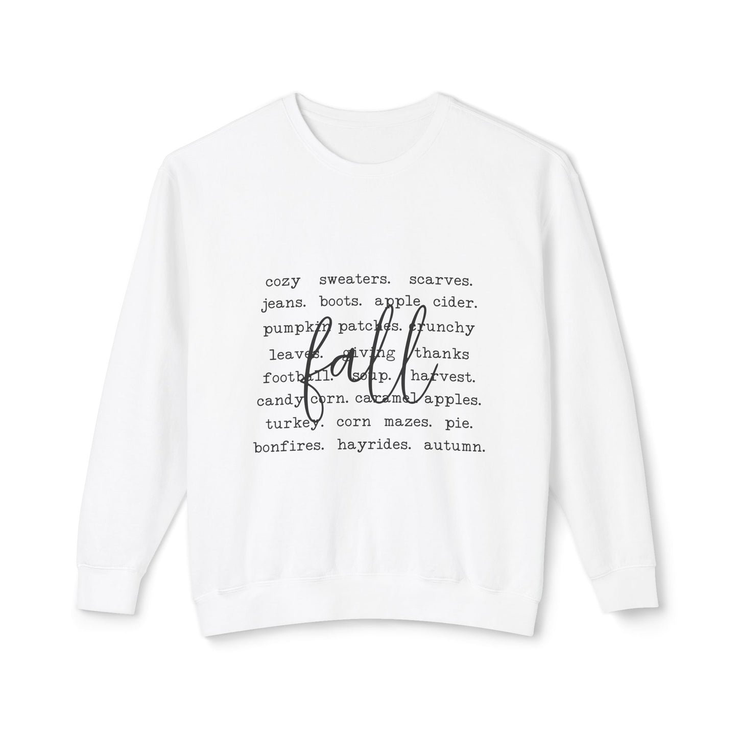 Thanksgiving Women's Unisex Lightweight Crewneck Sweatshirt