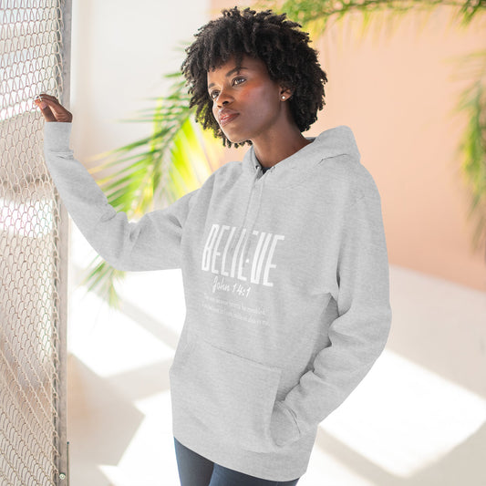 Believe John 3:16 Fleece Hoodie