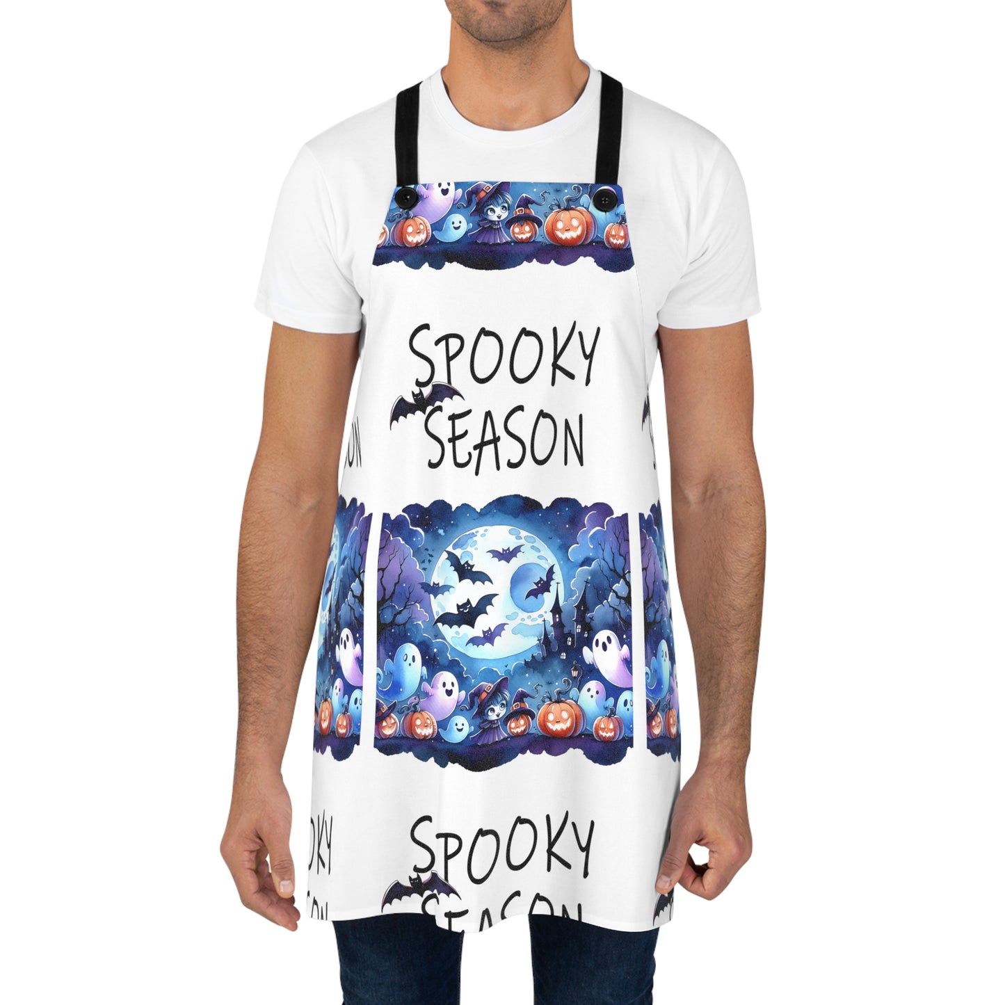 Halloween Themed Apron All Over Print Spooky Season Is Upon Us