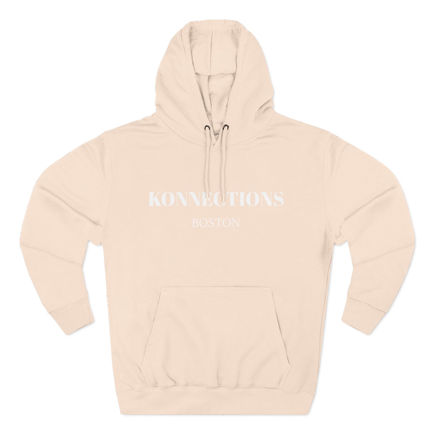 Konnections Boston Hoodie — Minimal Logo Fleece Pullover