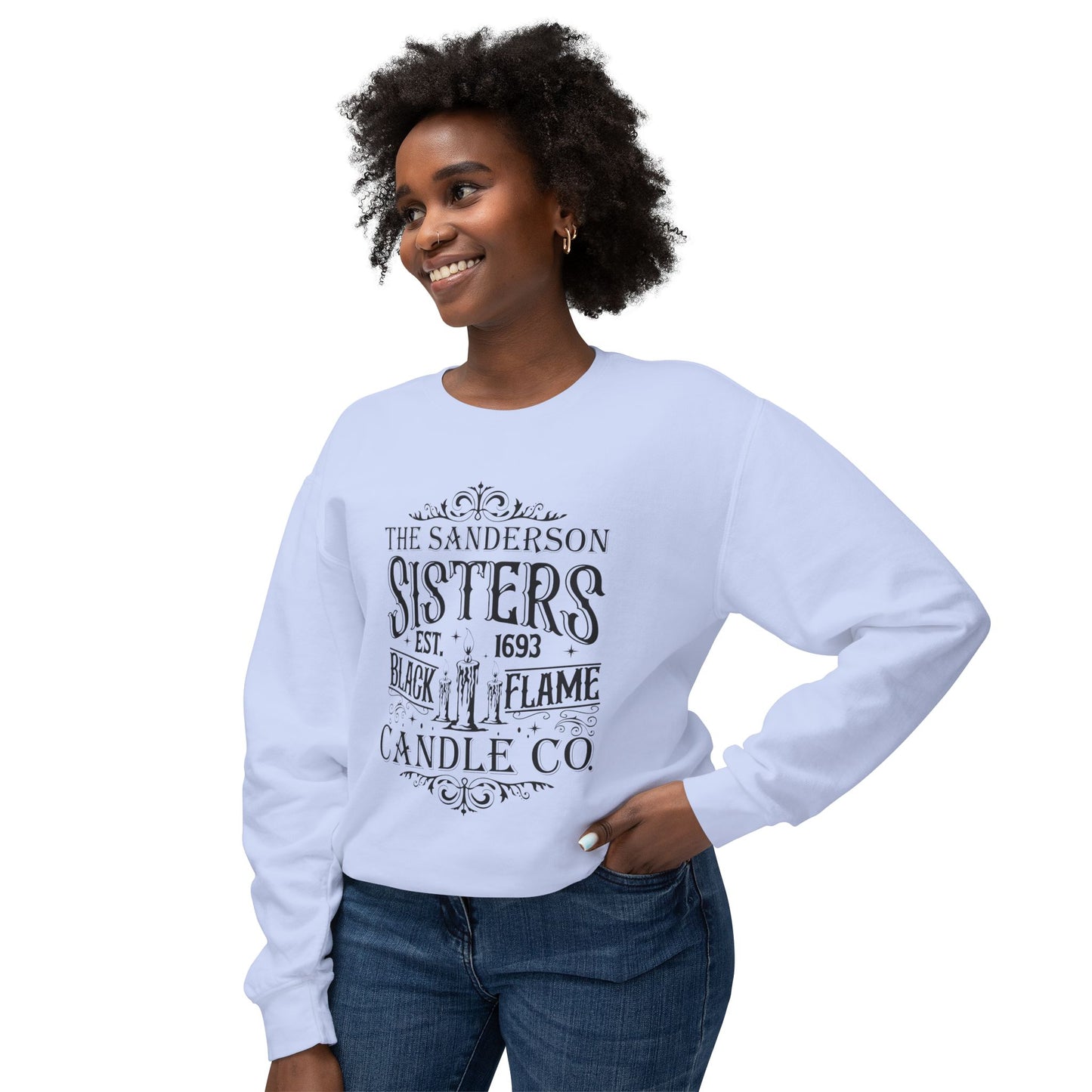 Festive Halloween Unisex Lightweight Crewneck Sweatshirt