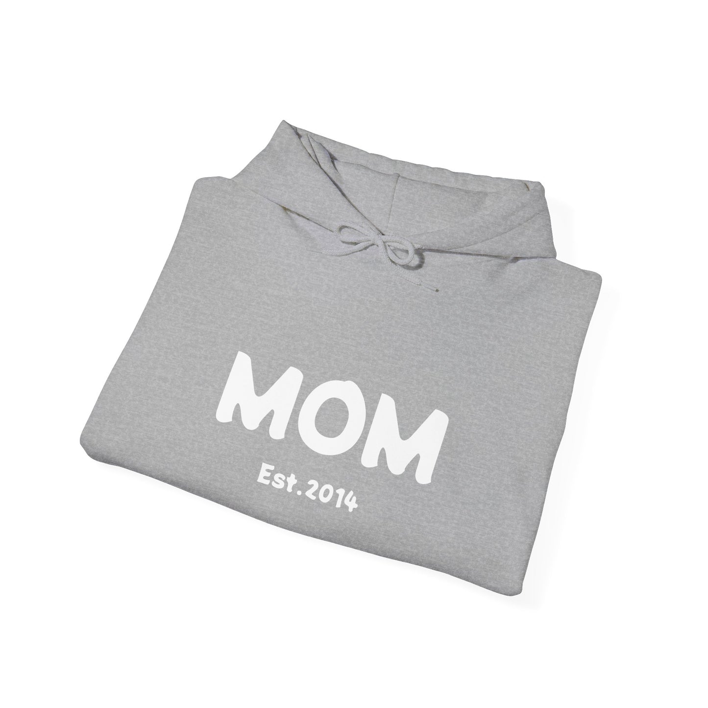 MOM Est.2014 Unisex Heavy Blend™ Hooded Sweatshirt Hoodies For New Moms 2014