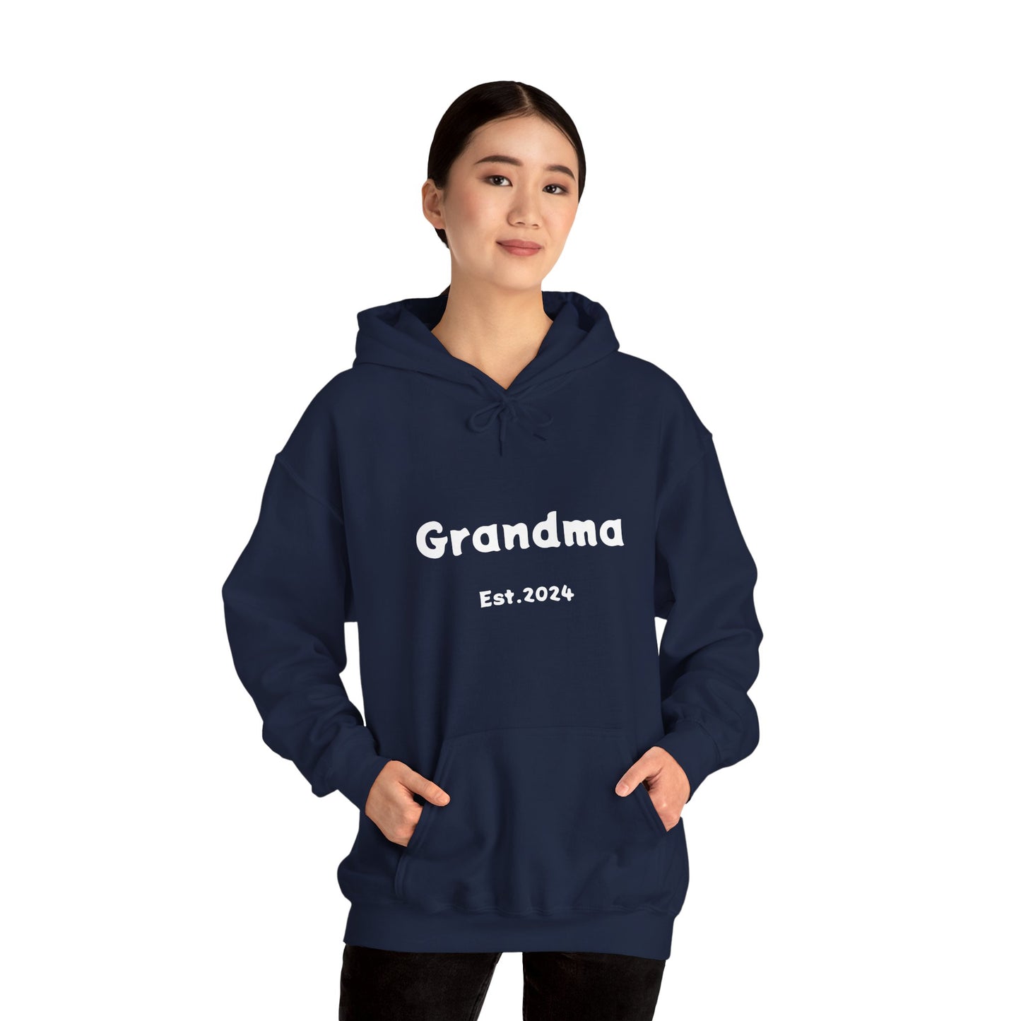 Grandma Est. 2024 Unisex Heavy Blend™ Hooded Sweatshirt Hoodies For New Grandmothers 2024