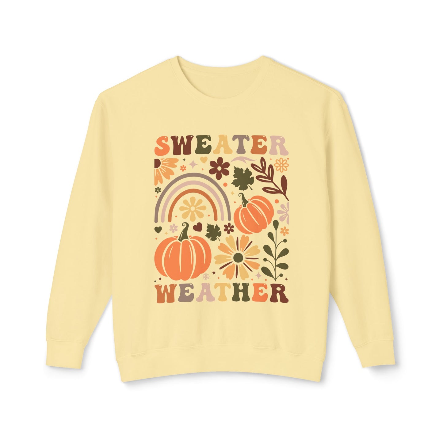 Women's Thanksgiving Unisex Lightweight Crewneck Sweatshirt Sweater Wheather