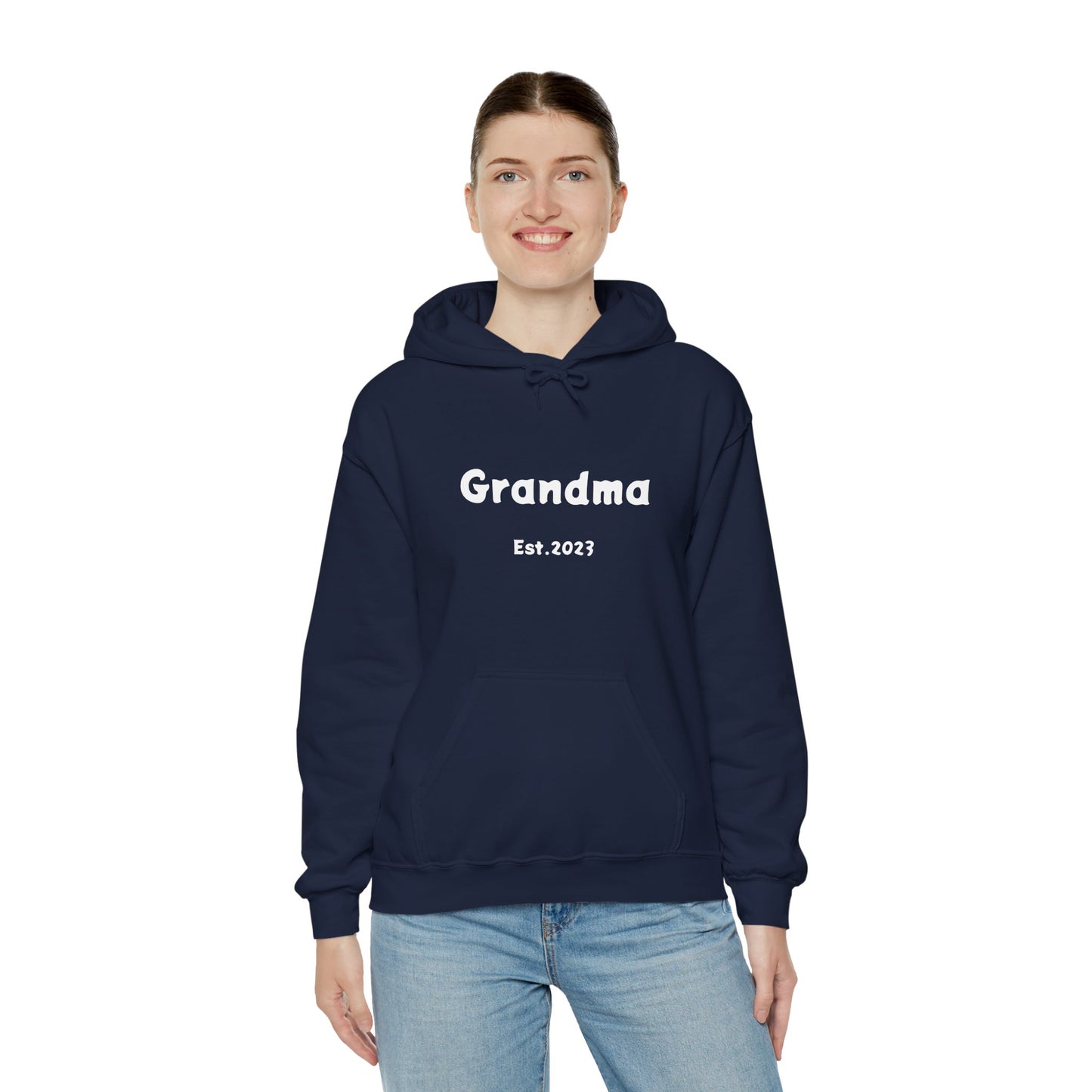 Grandma Est.2023 Unisex Heavy Blend™ Hooded Sweatshirt Hoodies For New Grandmothers 2023