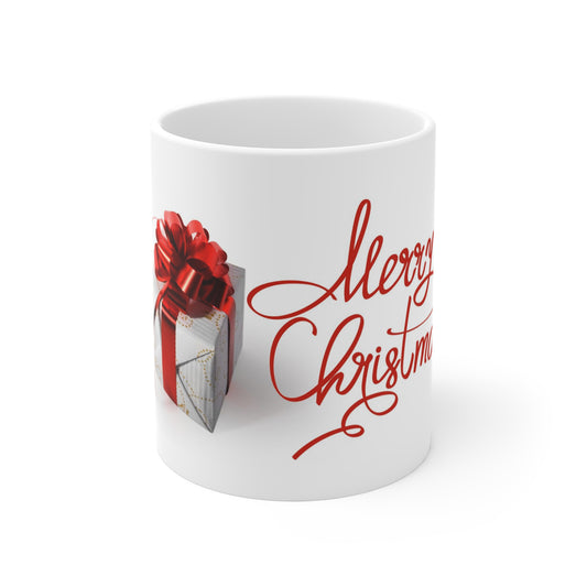 Merry Christmas Hot Beverage Mug 11oz