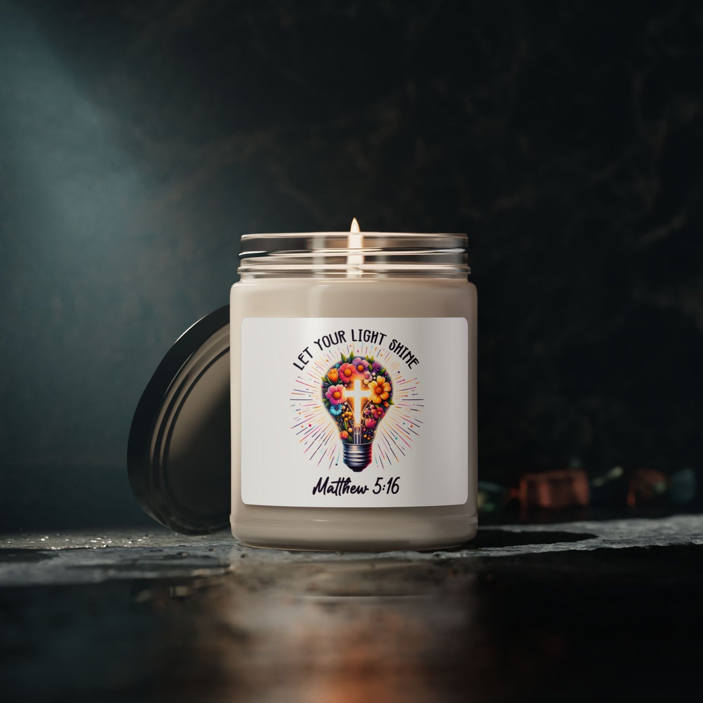 Christian Themed Scented Soy Candle, 9oz