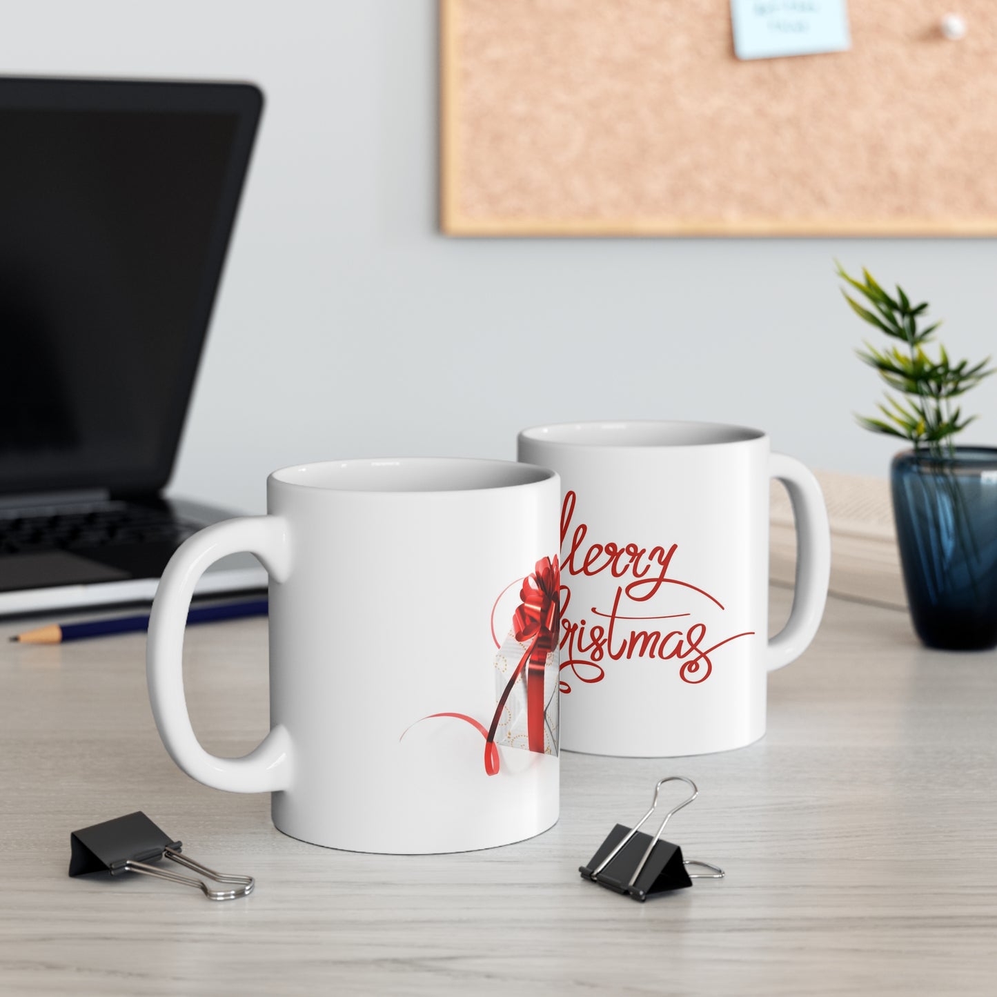 Merry Christmas Hot Beverage Mug 11oz