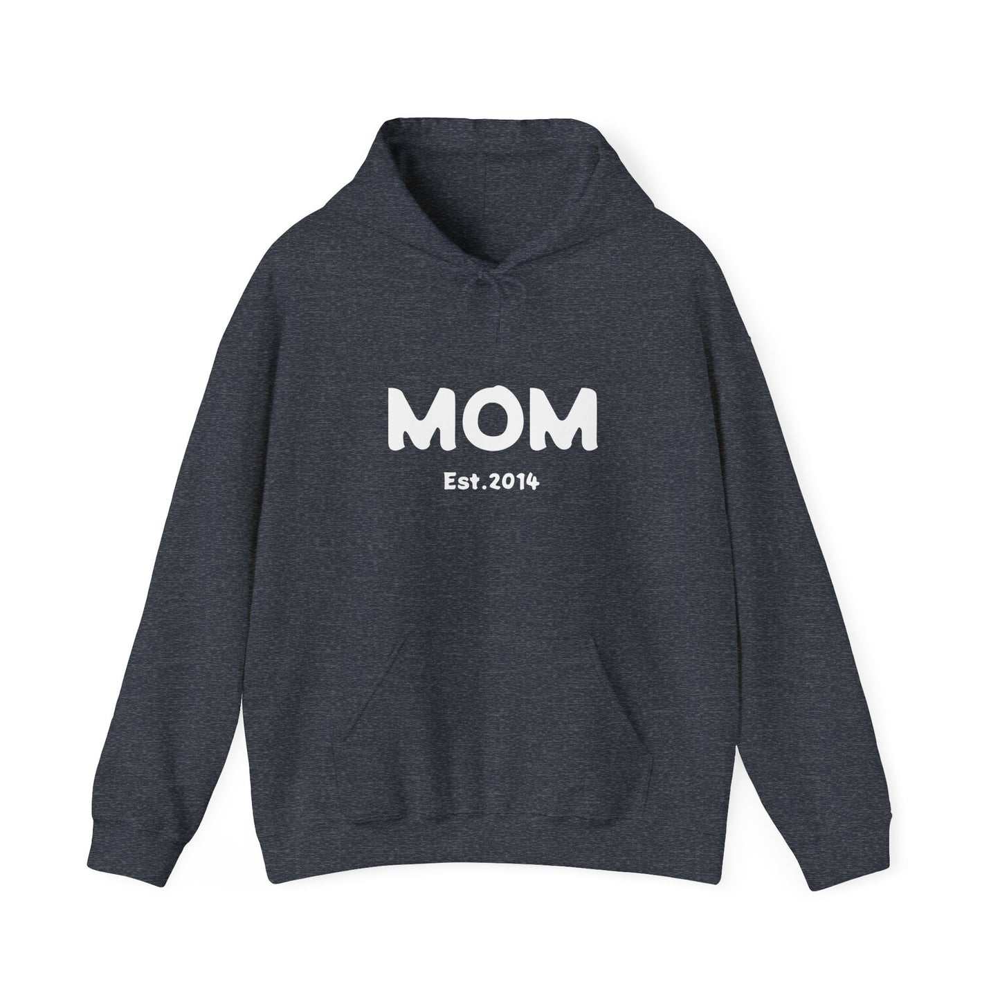 MOM Est.2014 Unisex Heavy Blend™ Hooded Sweatshirt Hoodies For New Moms 2014