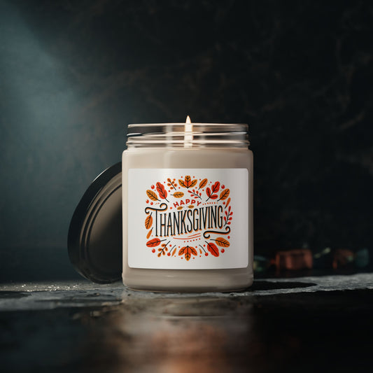 Thanksgiving Themed Scented Soy Candle, 9oz Everyone Loves The Holidays