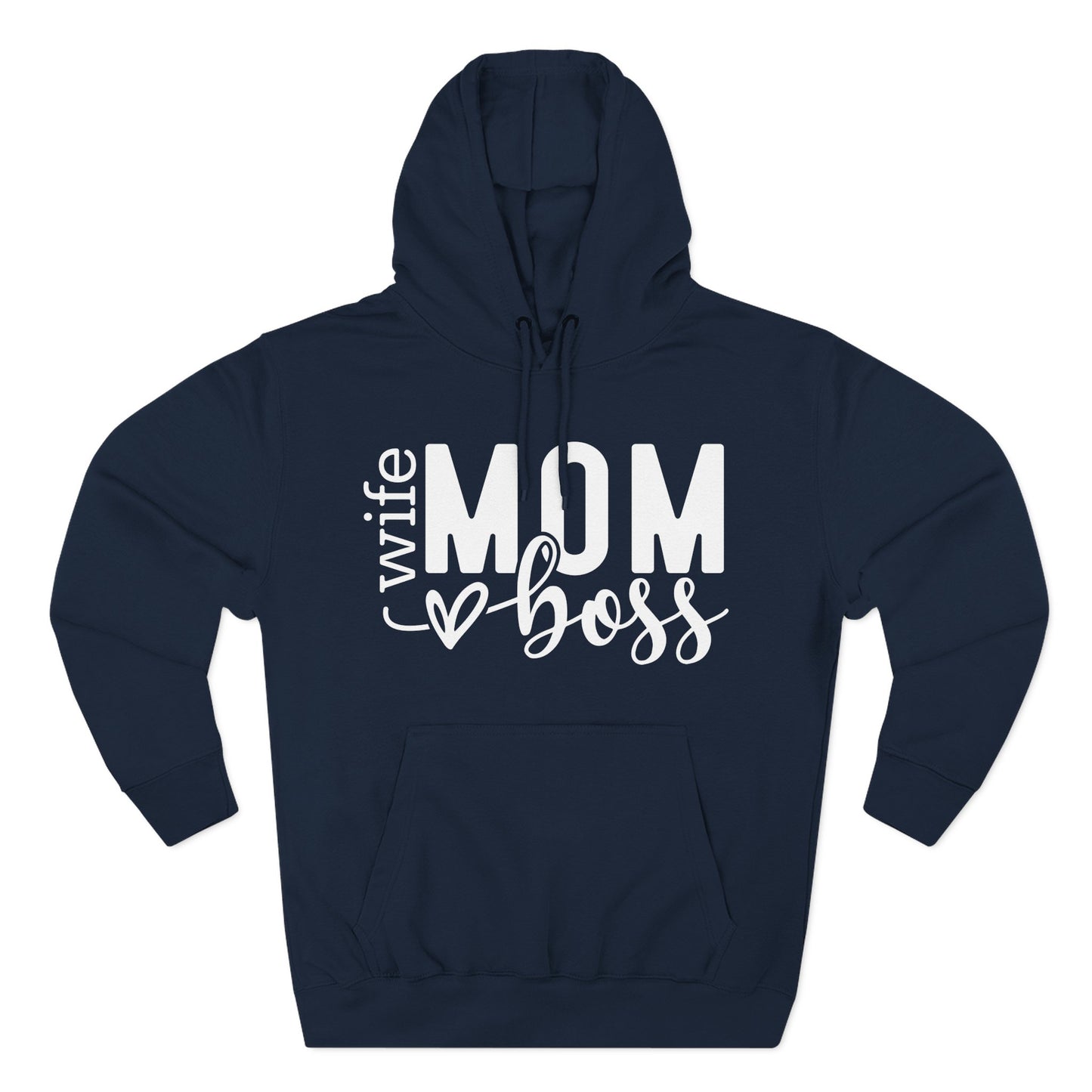Mom Boss Hoodie — Wife Mom Boss Graphic Pullover