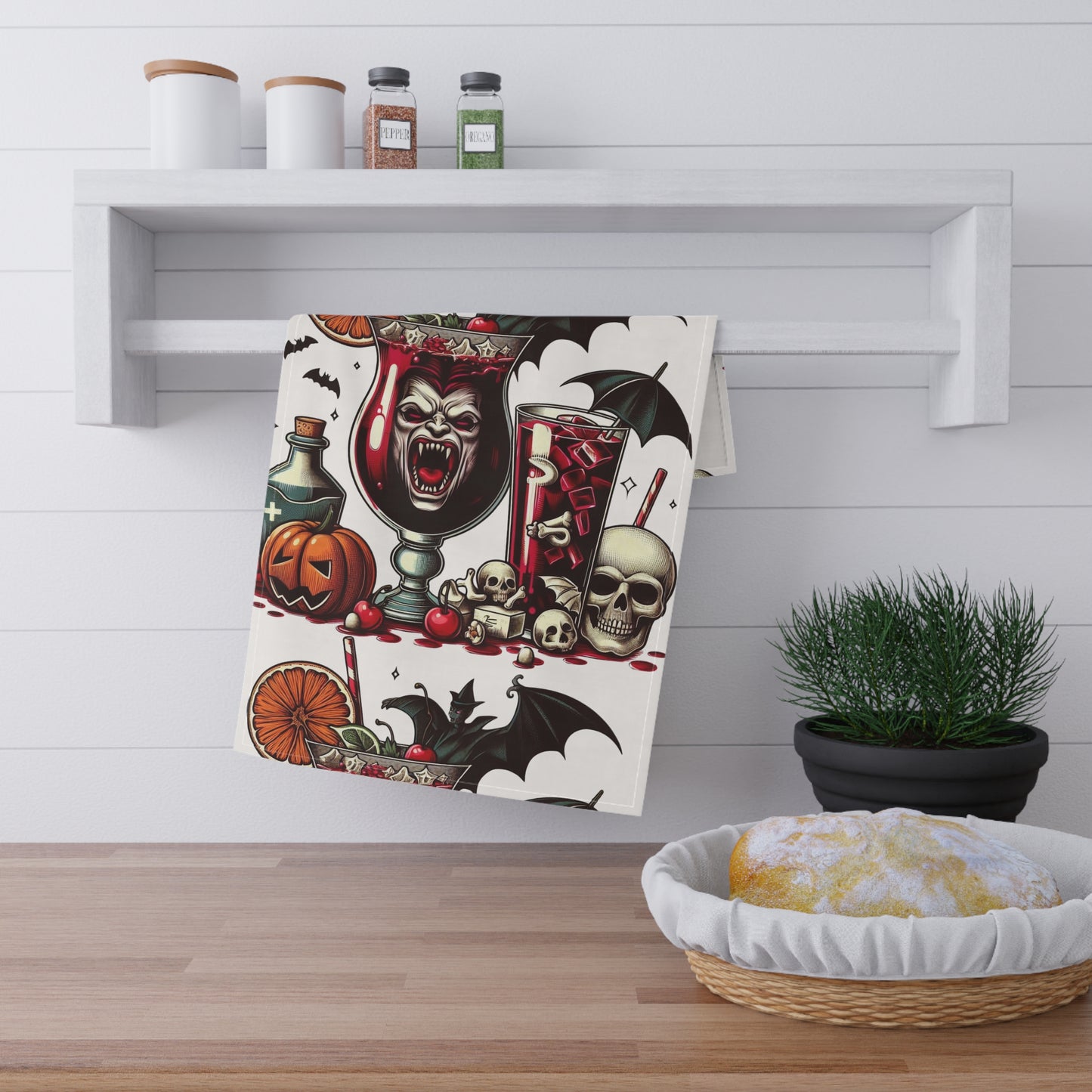 Festive Halloween Tea Towels