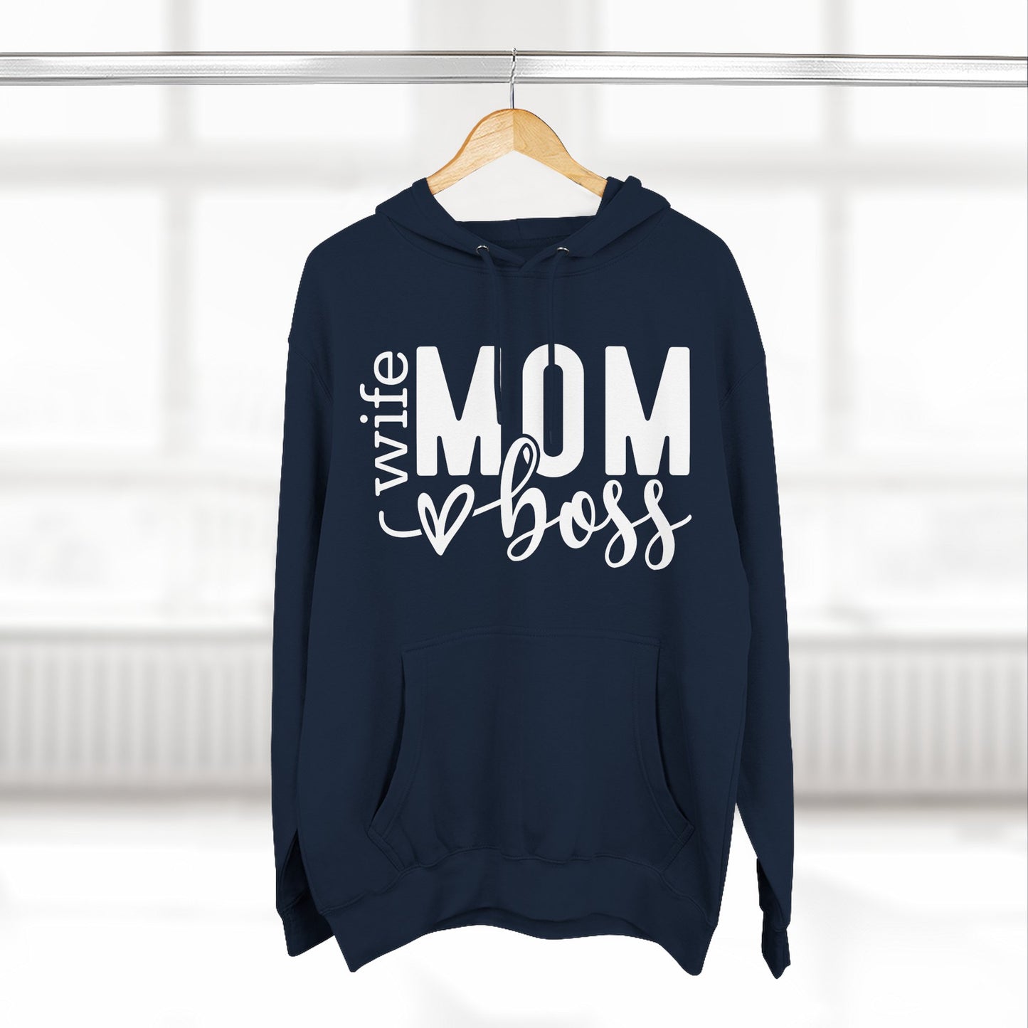 Mom Boss Hoodie — Wife Mom Boss Graphic Pullover