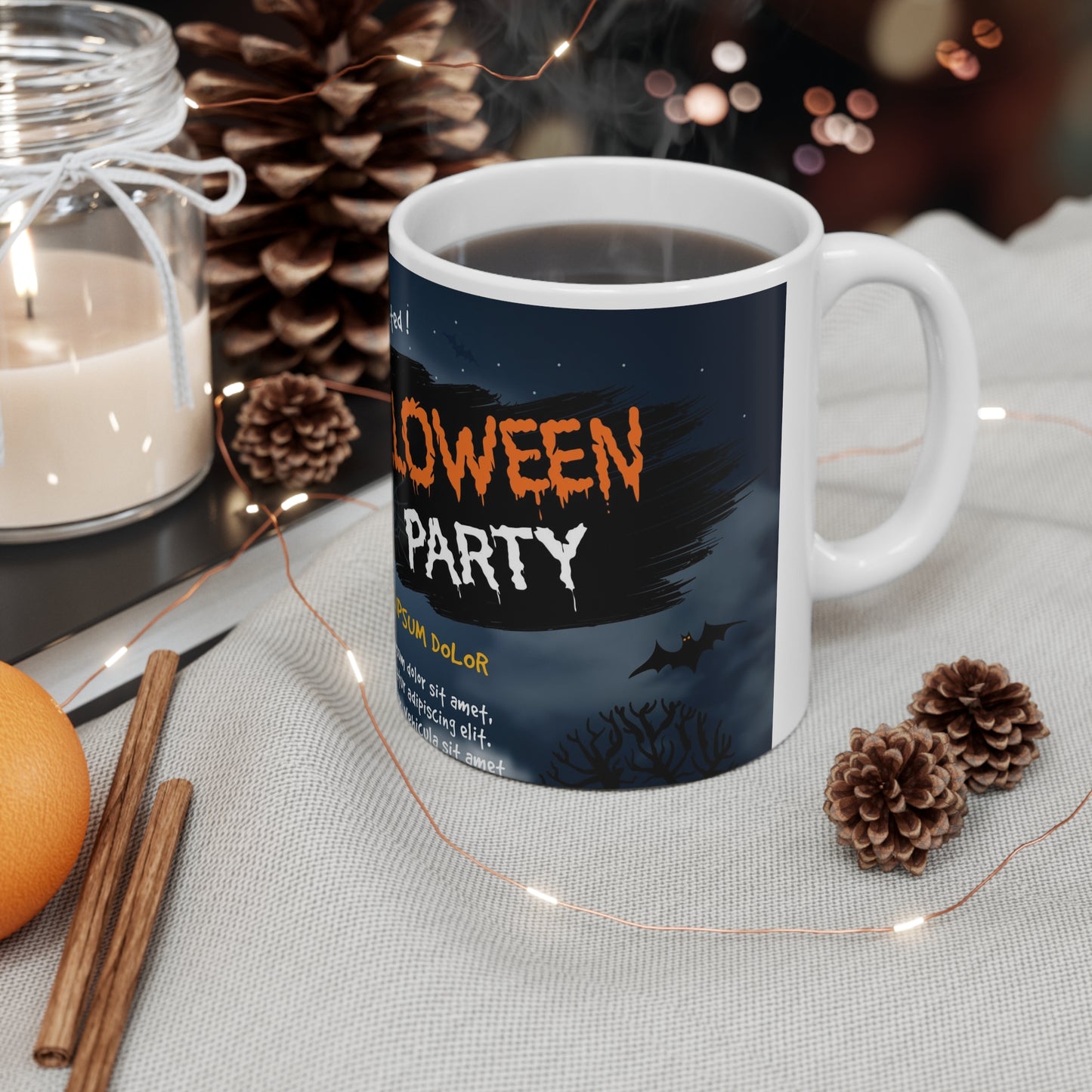 Halloween Party Ceramic Mug 11oz