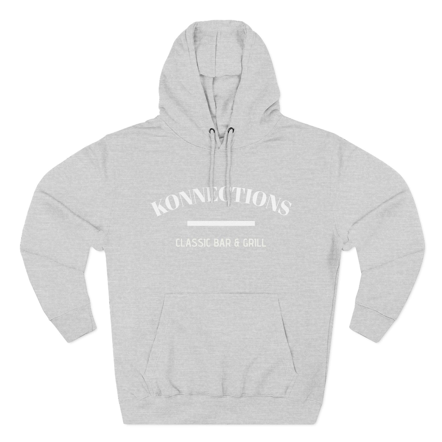 Classic Bar & Grill Hoodie — "Konnections" Three-Panel Fleece Hoodie