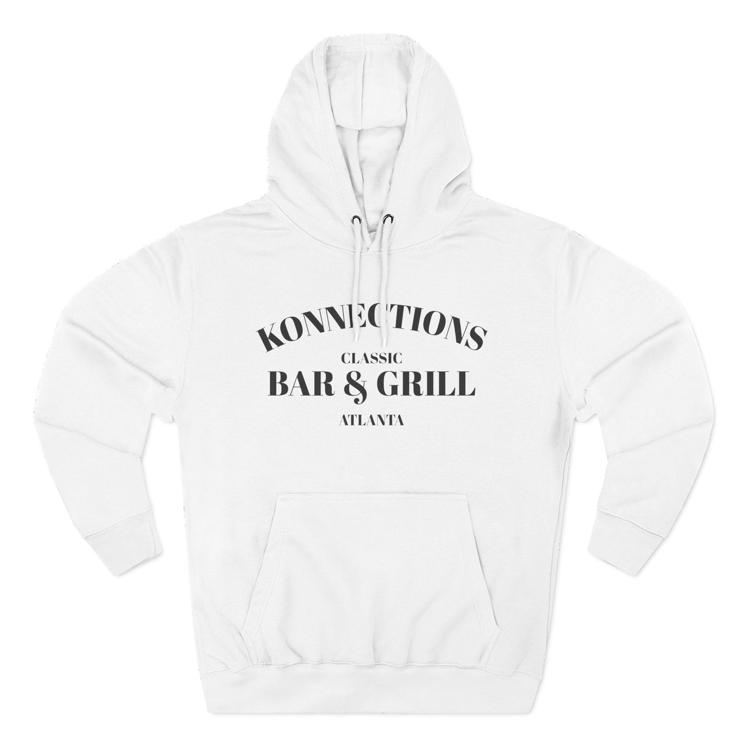 Konnections Classic Bar and Grill Atlanta Hoodie — Minimal Logo Fleece Pullover