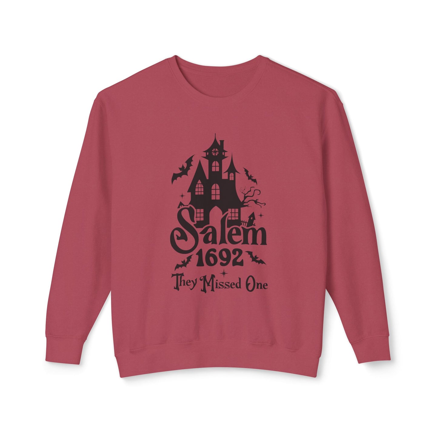 Festive Halloween Unisex Lightweight Crewneck Sweatshirt Salem They Missed One