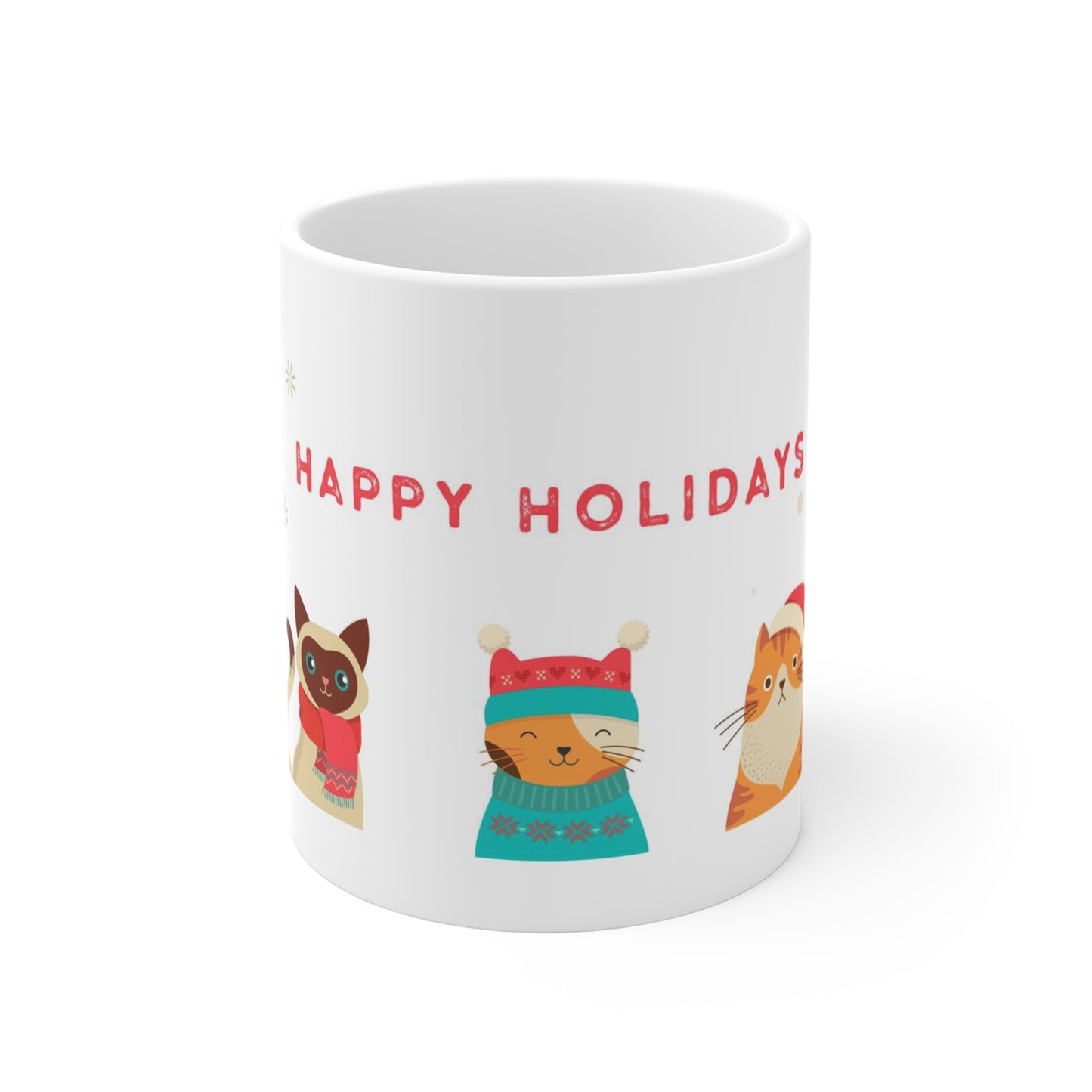 Happy Holidays Hot Beverage Mug 11oz