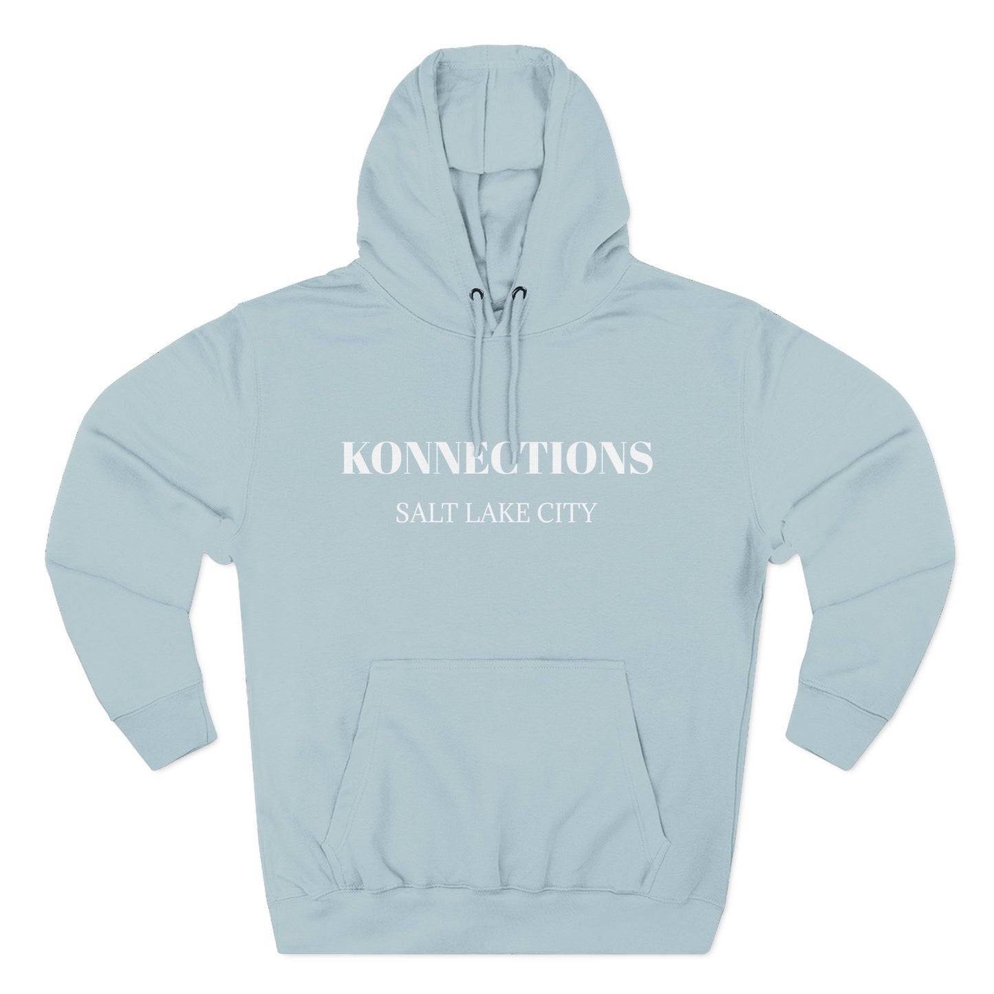 Konnections Salt Lake City Hoodie — Minimal Logo Fleece Pullover