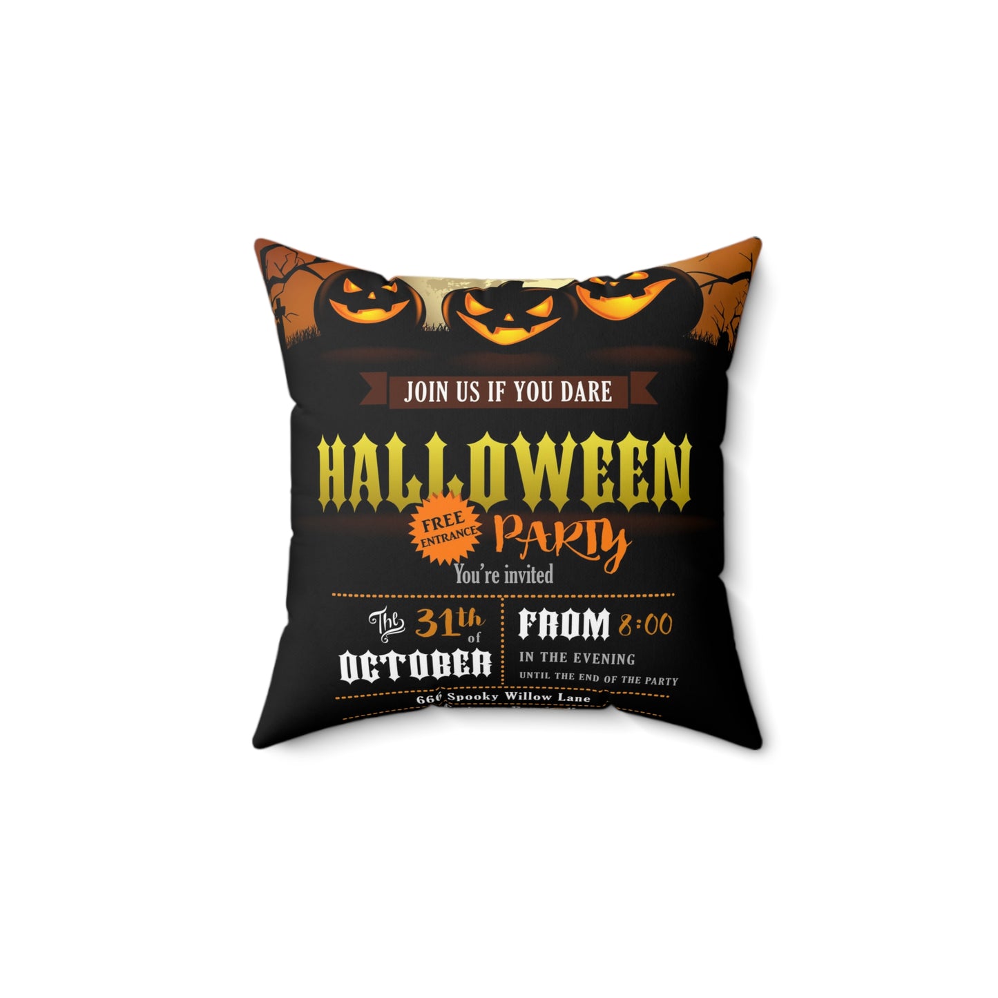 Halloween Accent Square Pillow