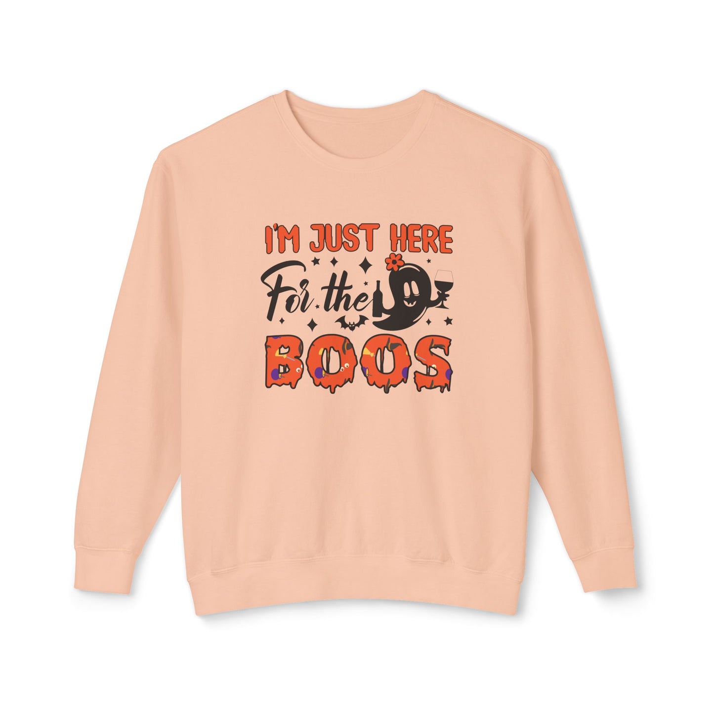 Halloween Themed Crewneck Sweatshirt Ghosts Want To Party With You