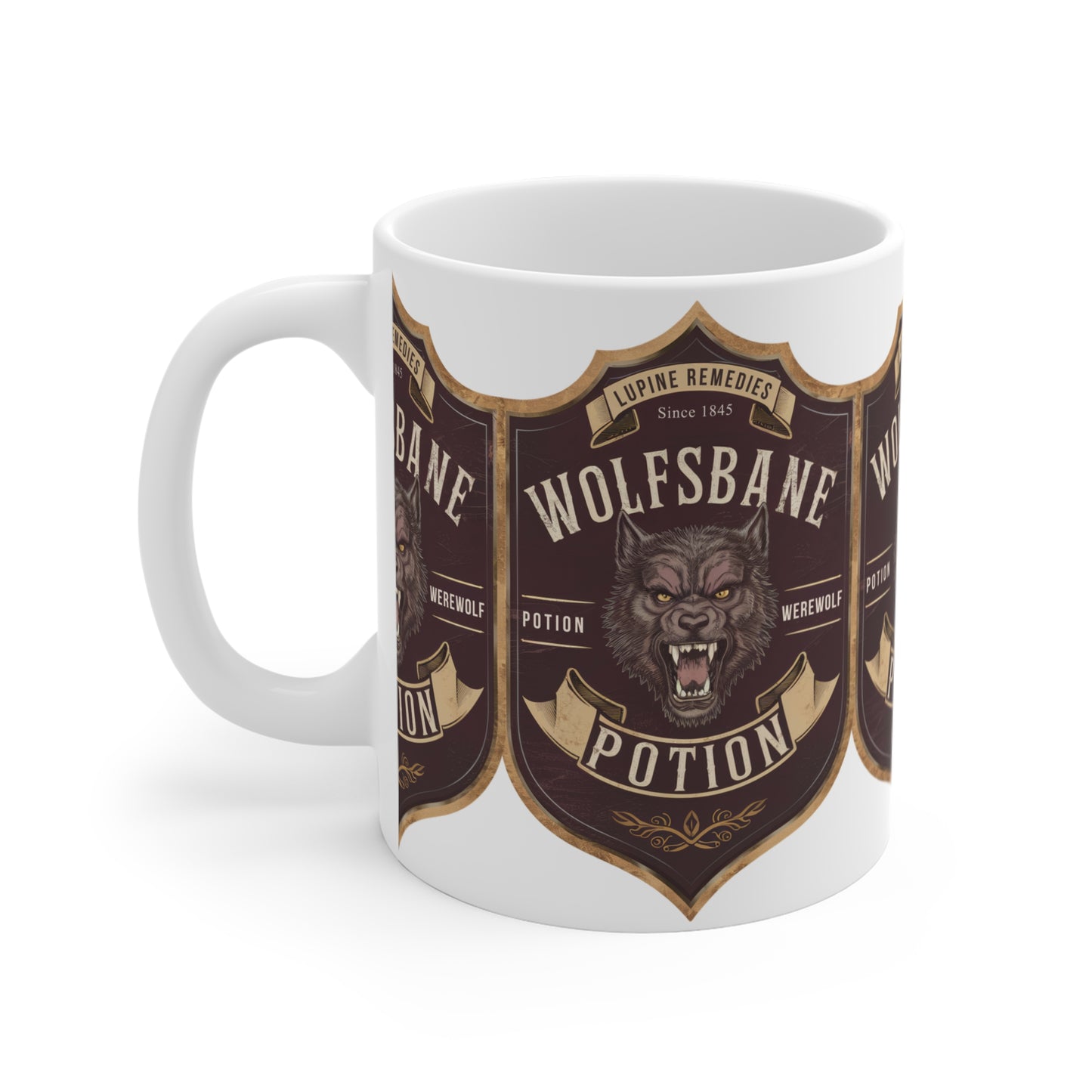 Festive Halloween Ceramic Mug 11oz Wolfsbane