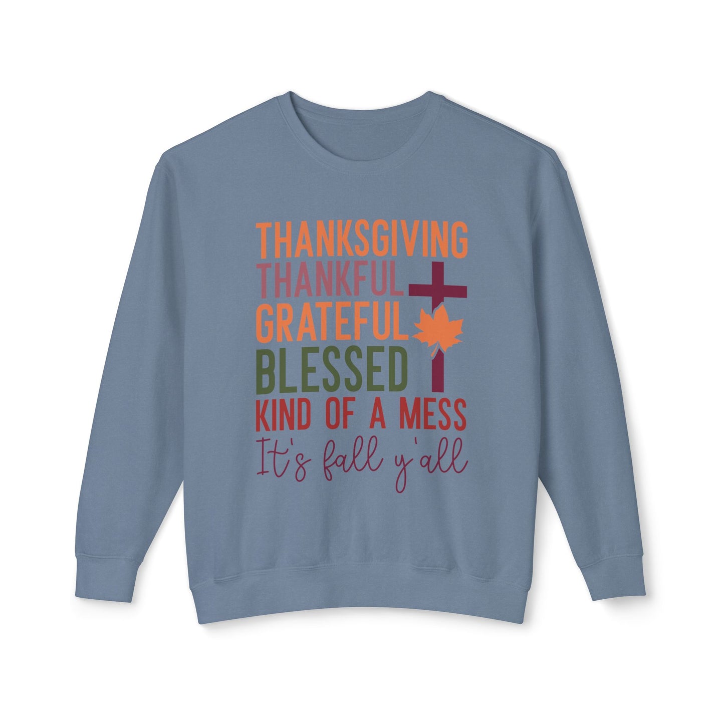 Thanksgiving Women's Unisex Lightweight Crewneck Sweatshirt