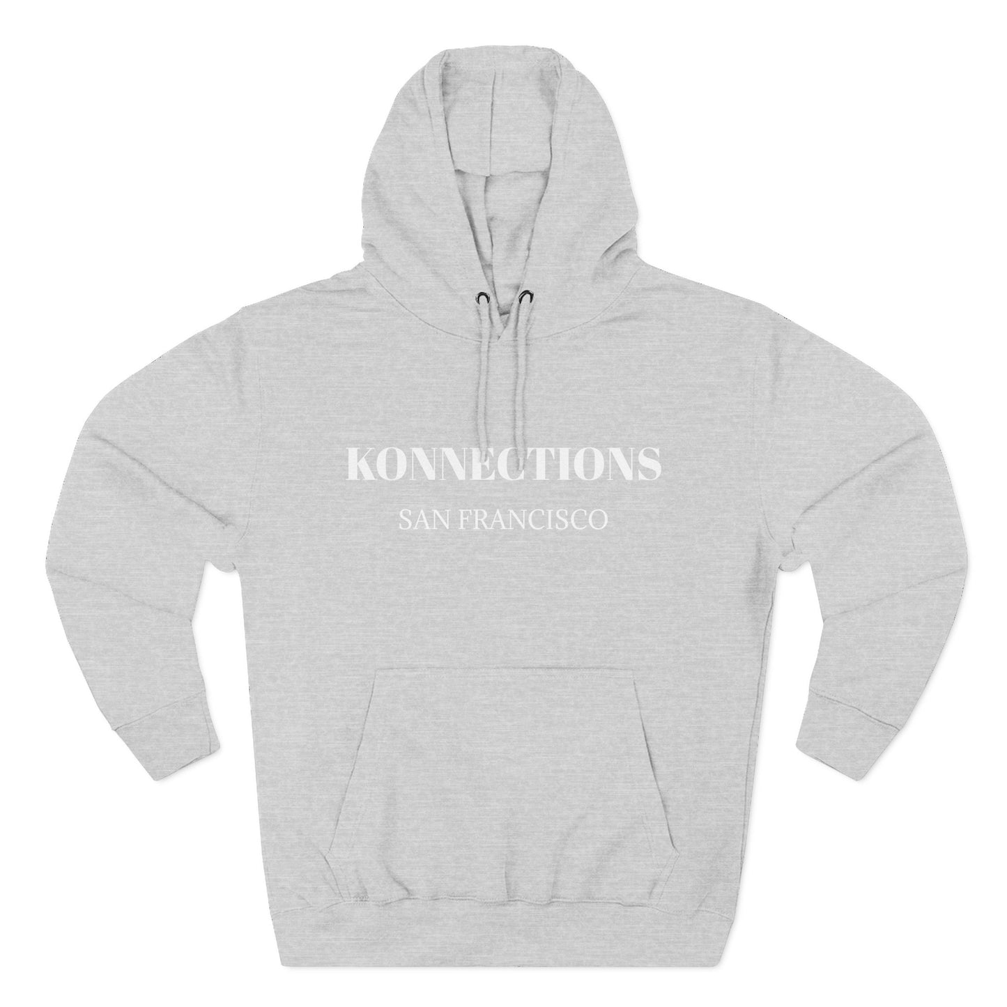 Konnections San Francisco  Hoodie — Minimal Logo Fleece Pullover