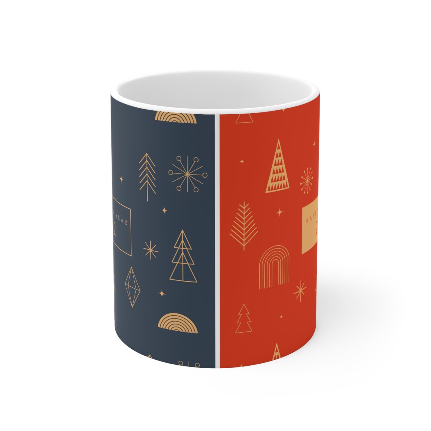 Holiday Themed Hot Beverage Mug 11oz