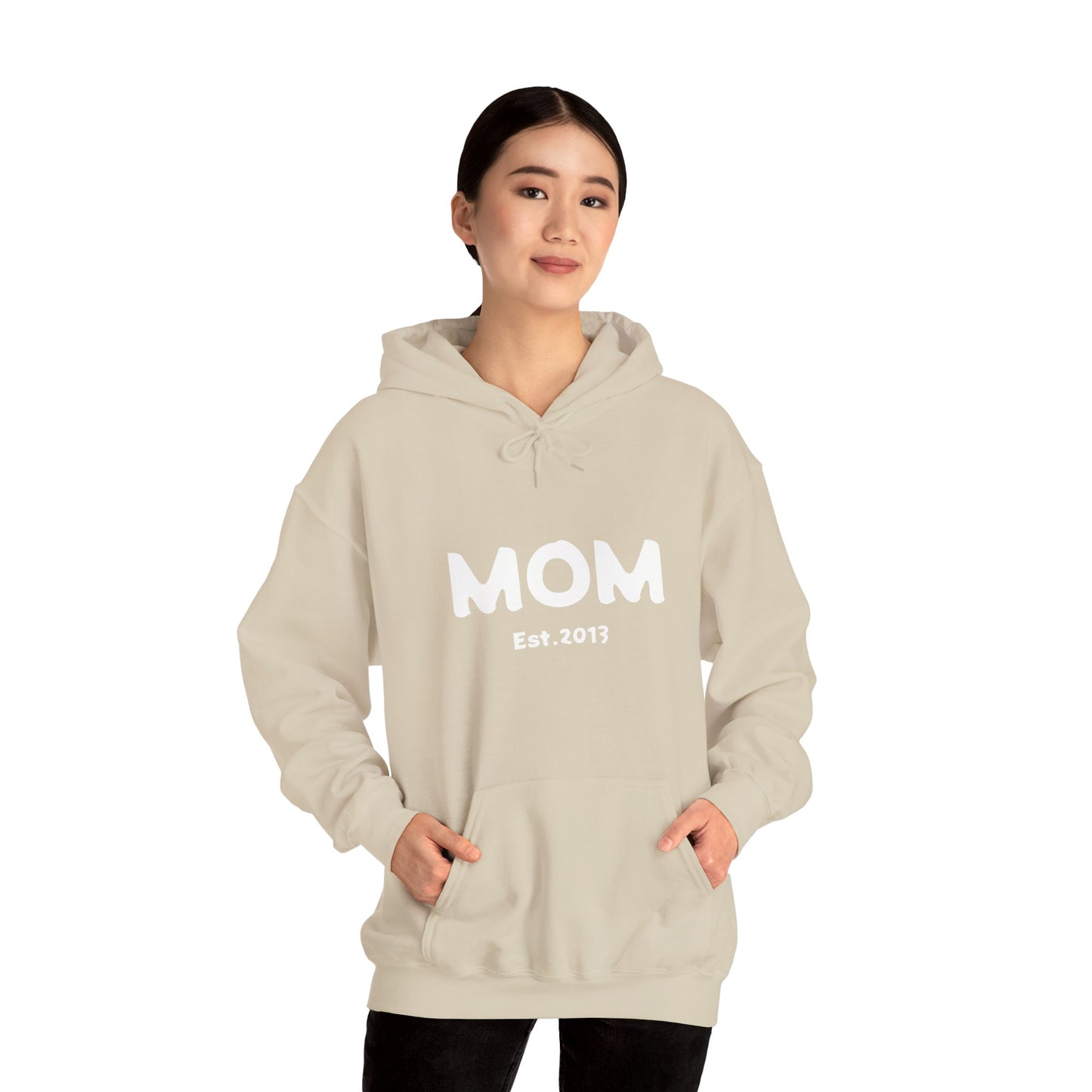 MOM Est.2013 Unisex Heavy Blend™ Hooded Sweatshirt Hoodies For New Moms 2013