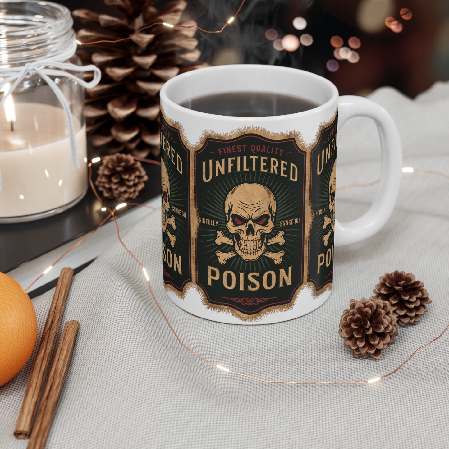 Festive Halloween Ceramic Mug 11oz Unfiltered Posion