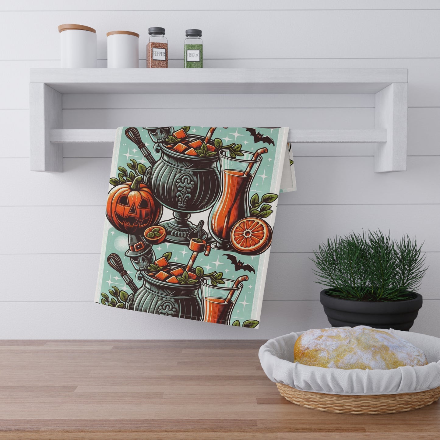 Festive Halloween Tea Towels