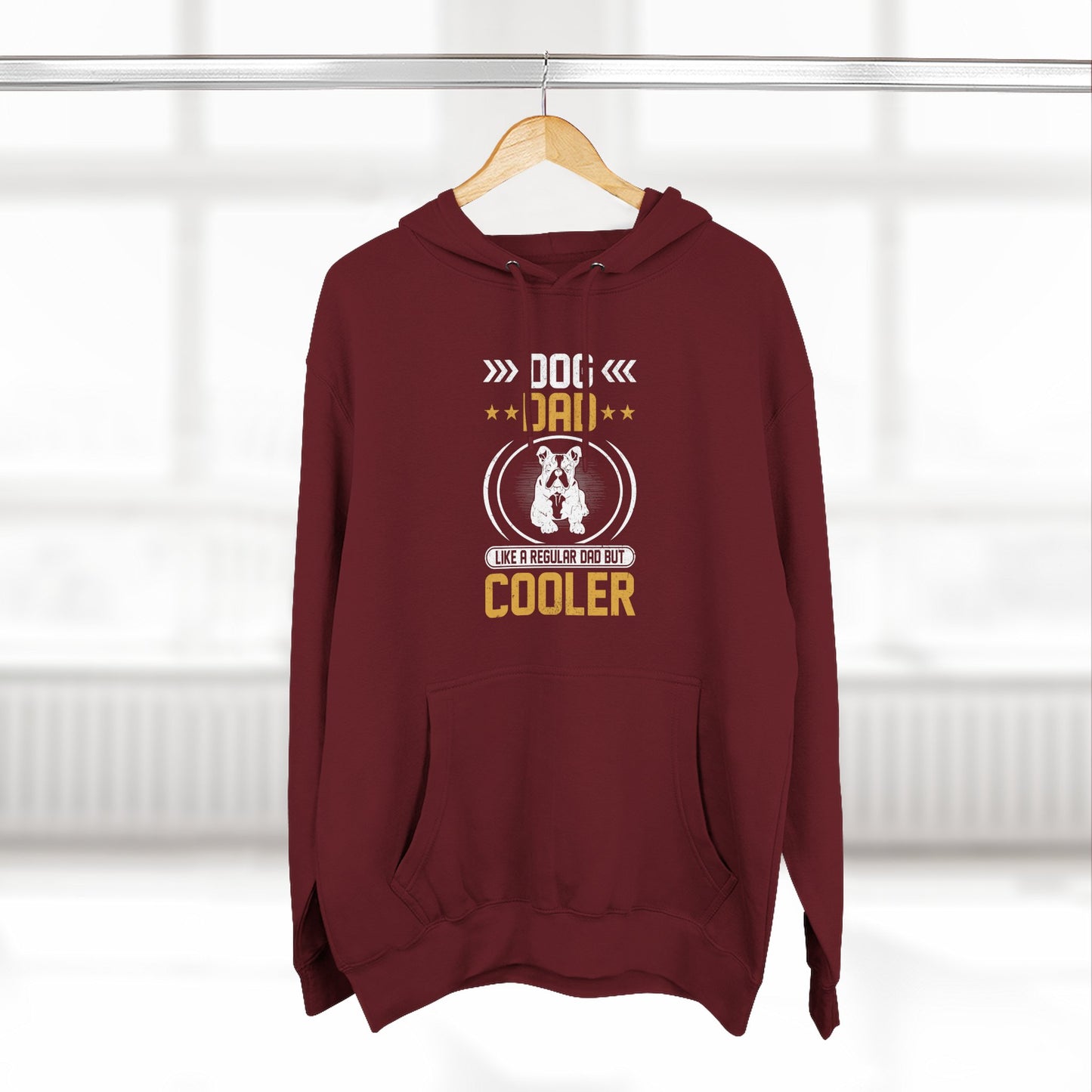 Dog Dad Hoodie — 'Top Dog Dad' Graphic Fleece Pullover