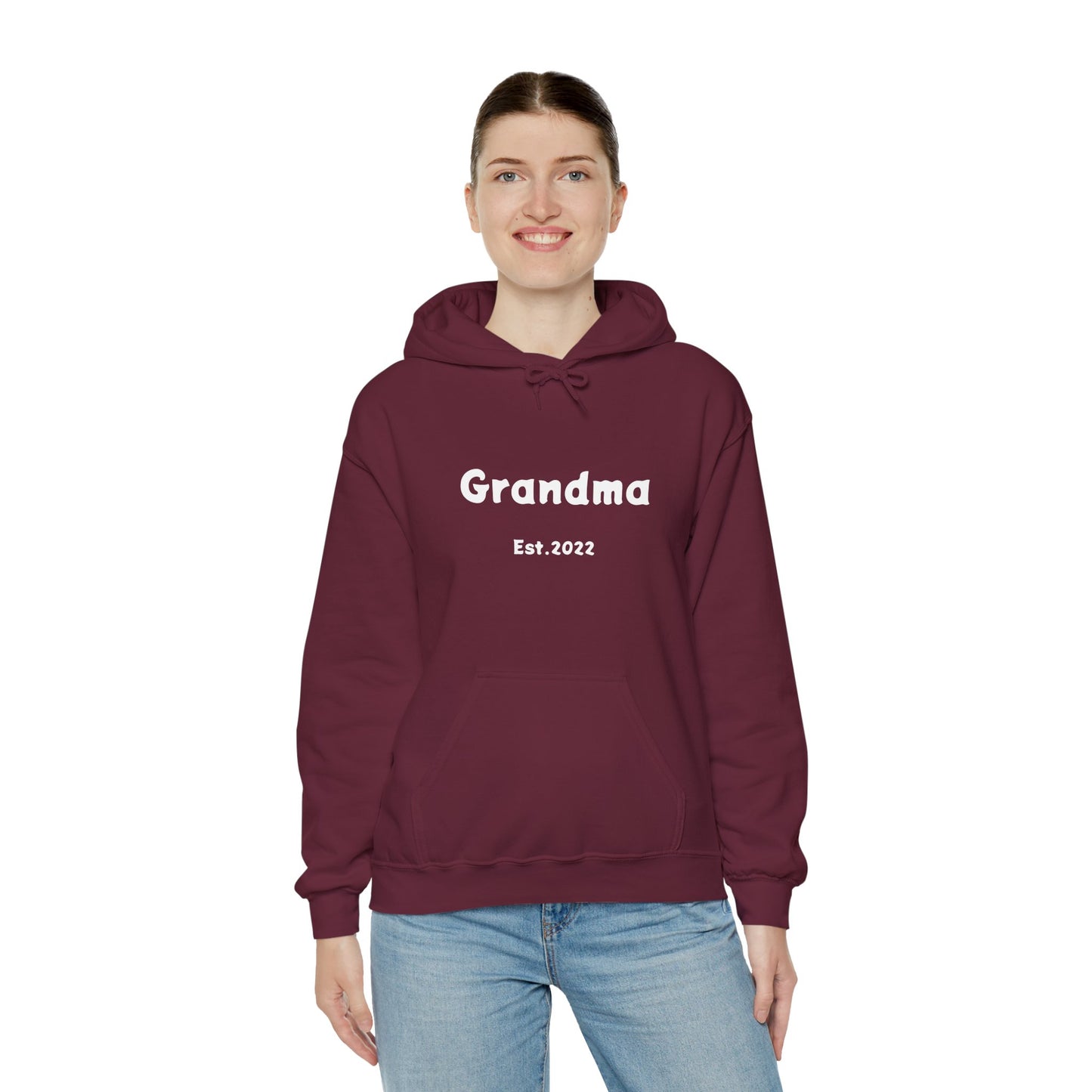 Grandma Est. 2022 Unisex Heavy Blend™ Hooded Sweatshirt Hoodies For New Grandmothers 2022