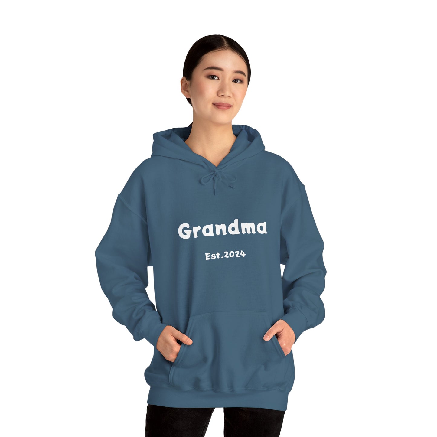 Grandma Est. 2024 Unisex Heavy Blend™ Hooded Sweatshirt Hoodies For New Grandmothers 2024