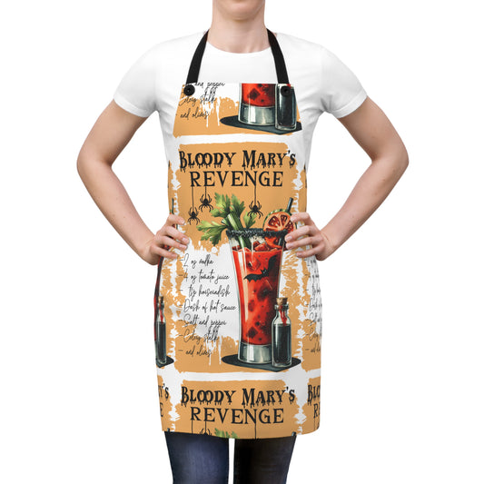 Halloween Themed Apron All Over Print A Bloody Mary Tastes Better at Halloween