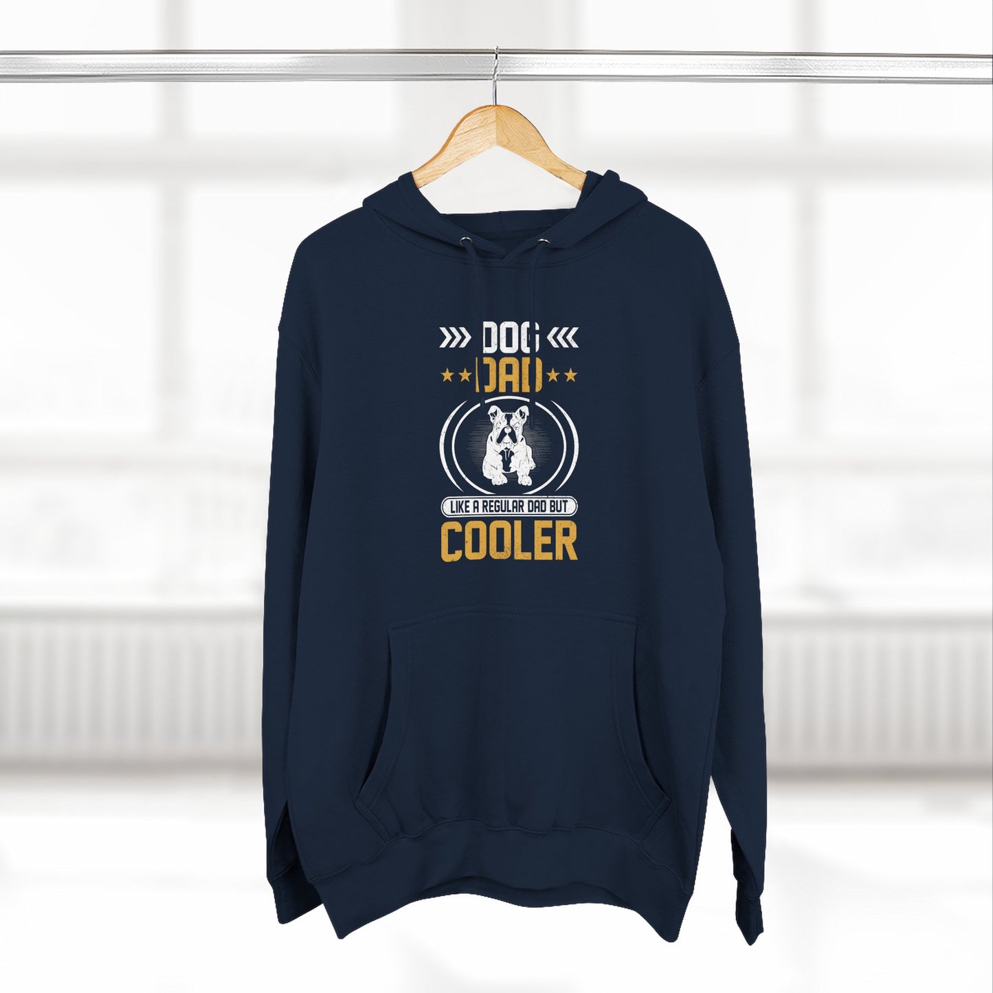 Dog Dad Hoodie — 'Top Dog Dad' Graphic Fleece Pullover