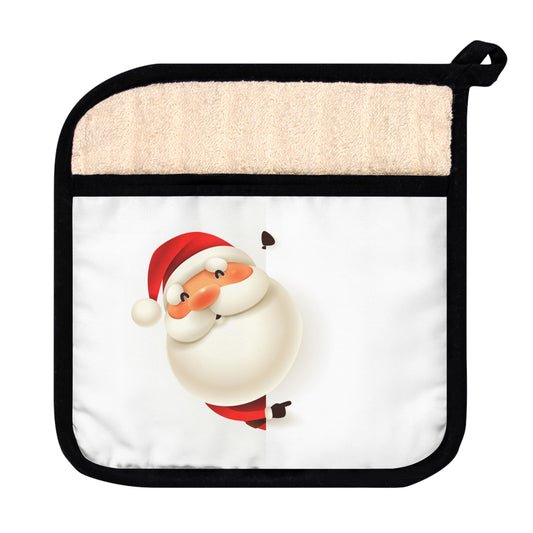 Santa Claus Pot Holder with Pocket