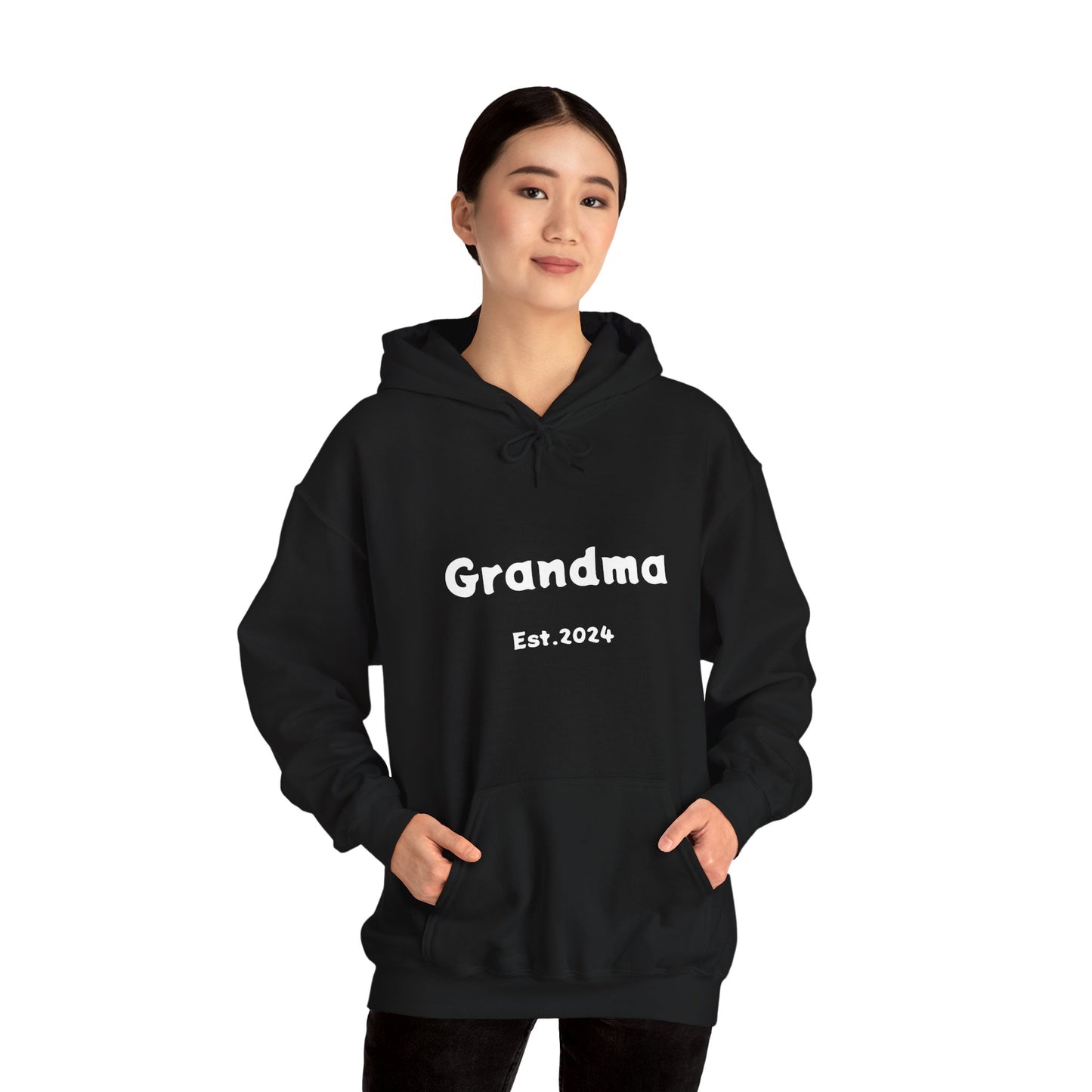 Grandma Est. 2024 Unisex Heavy Blend™ Hooded Sweatshirt Hoodies For New Grandmothers 2024