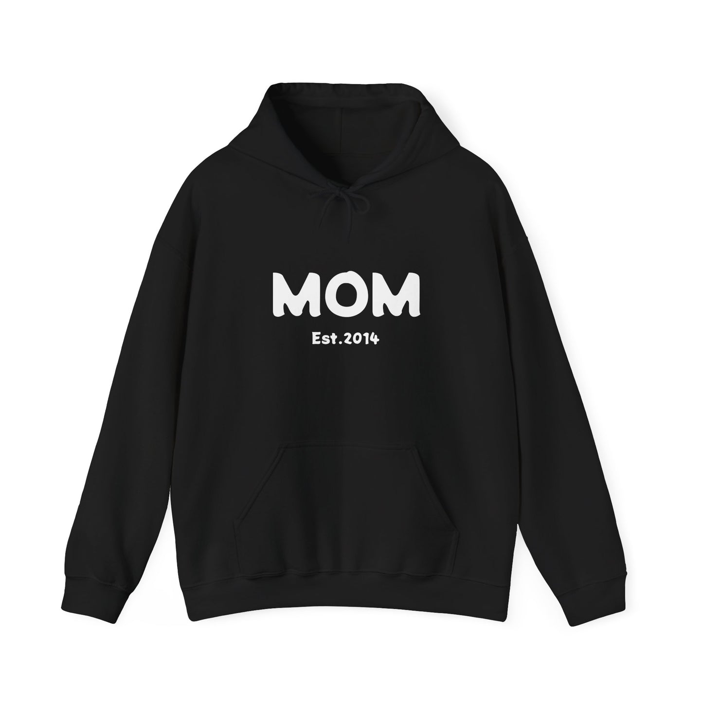 MOM Est.2014 Unisex Heavy Blend™ Hooded Sweatshirt Hoodies For New Moms 2014