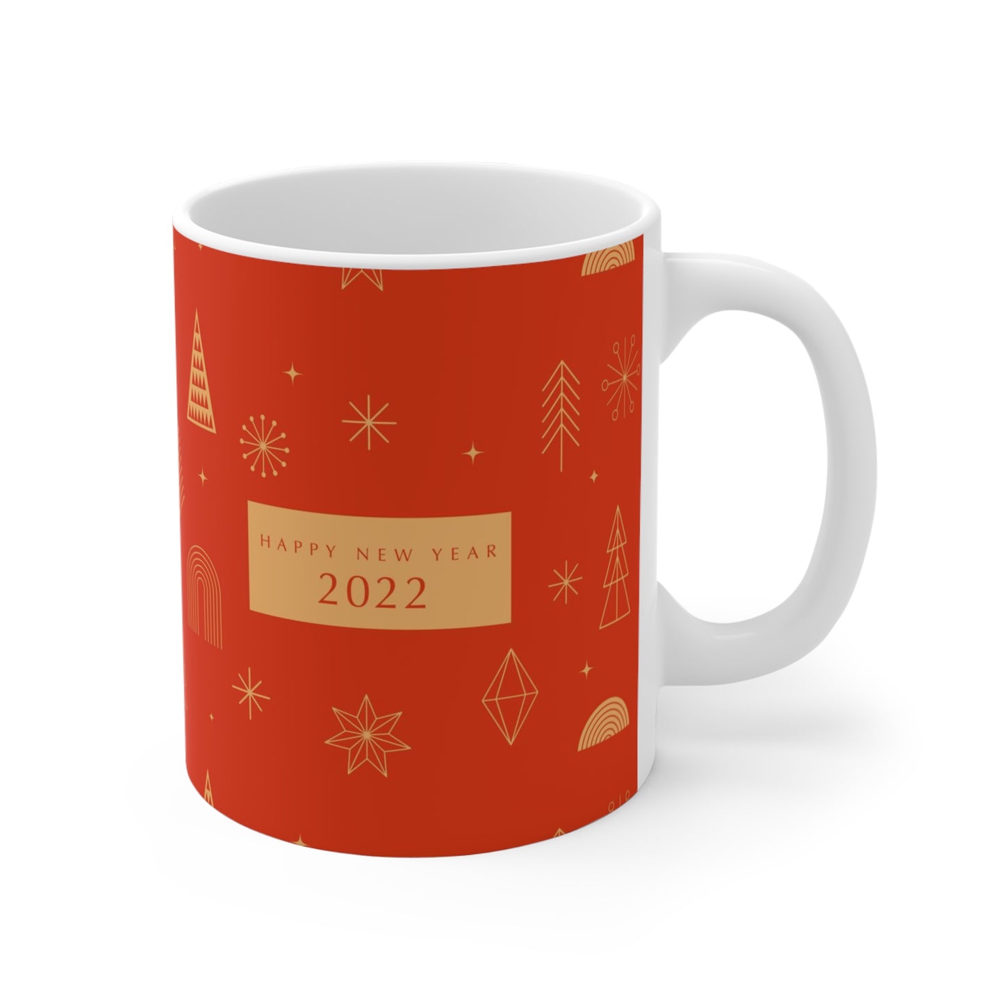 Holiday Themed Hot Beverage Mug 11oz