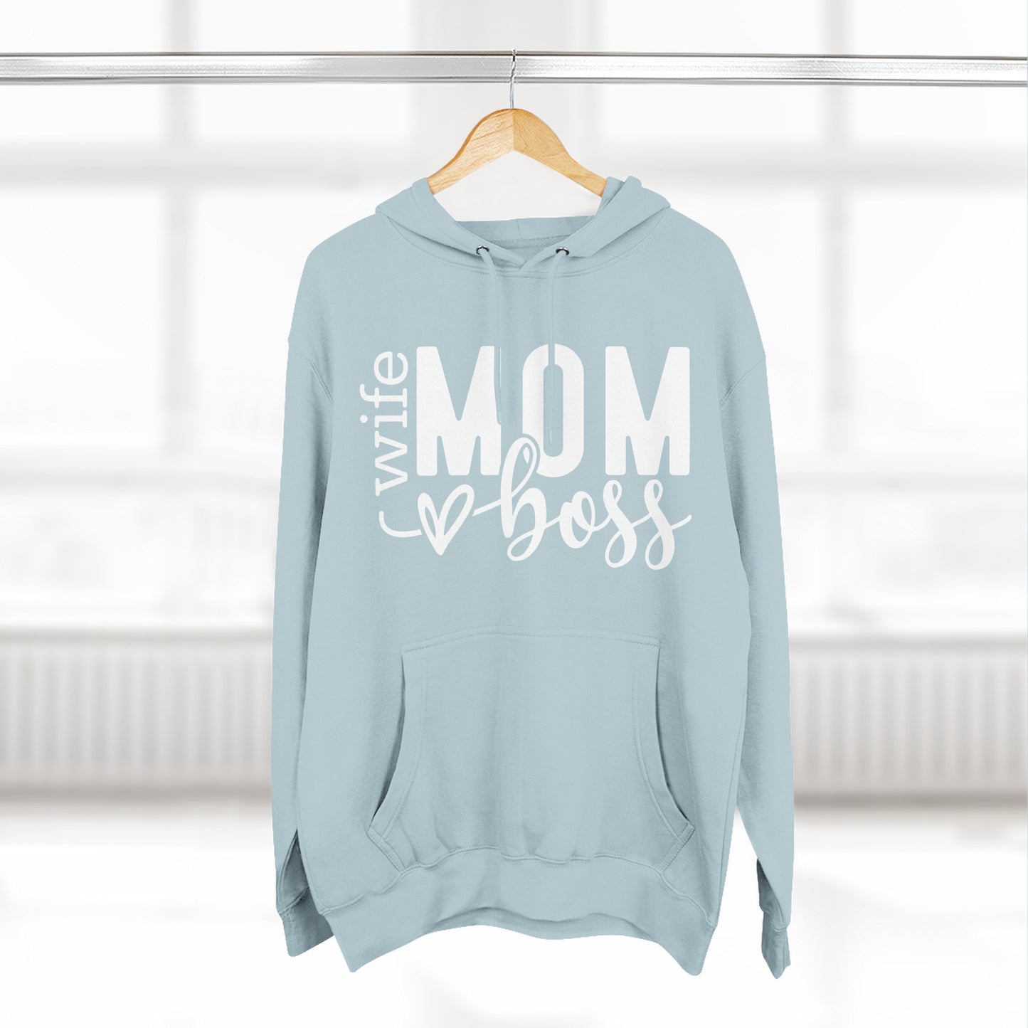 Mom Boss Hoodie — Wife Mom Boss Graphic Pullover