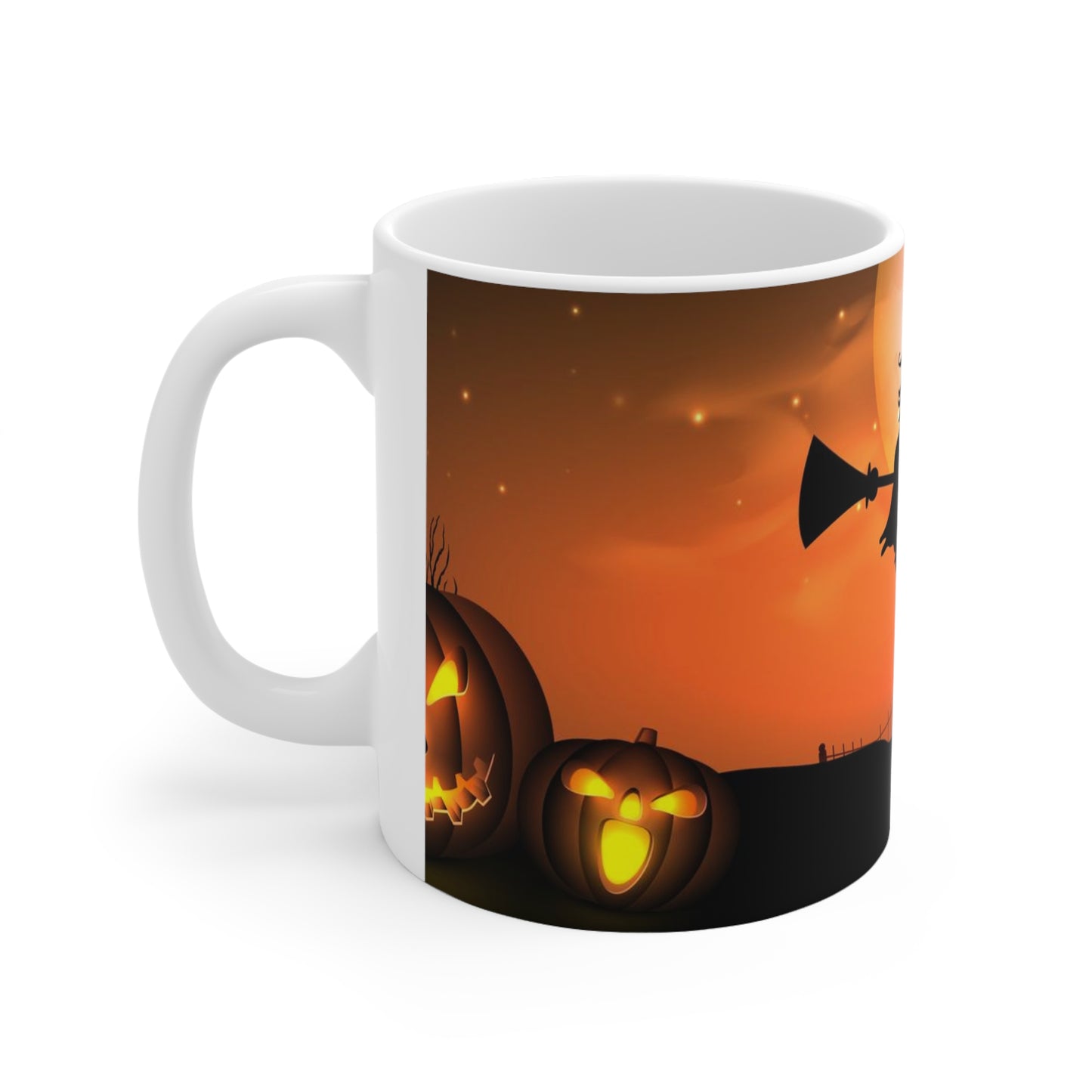 Witches and Pumpkins Ceramic Mug 11oz