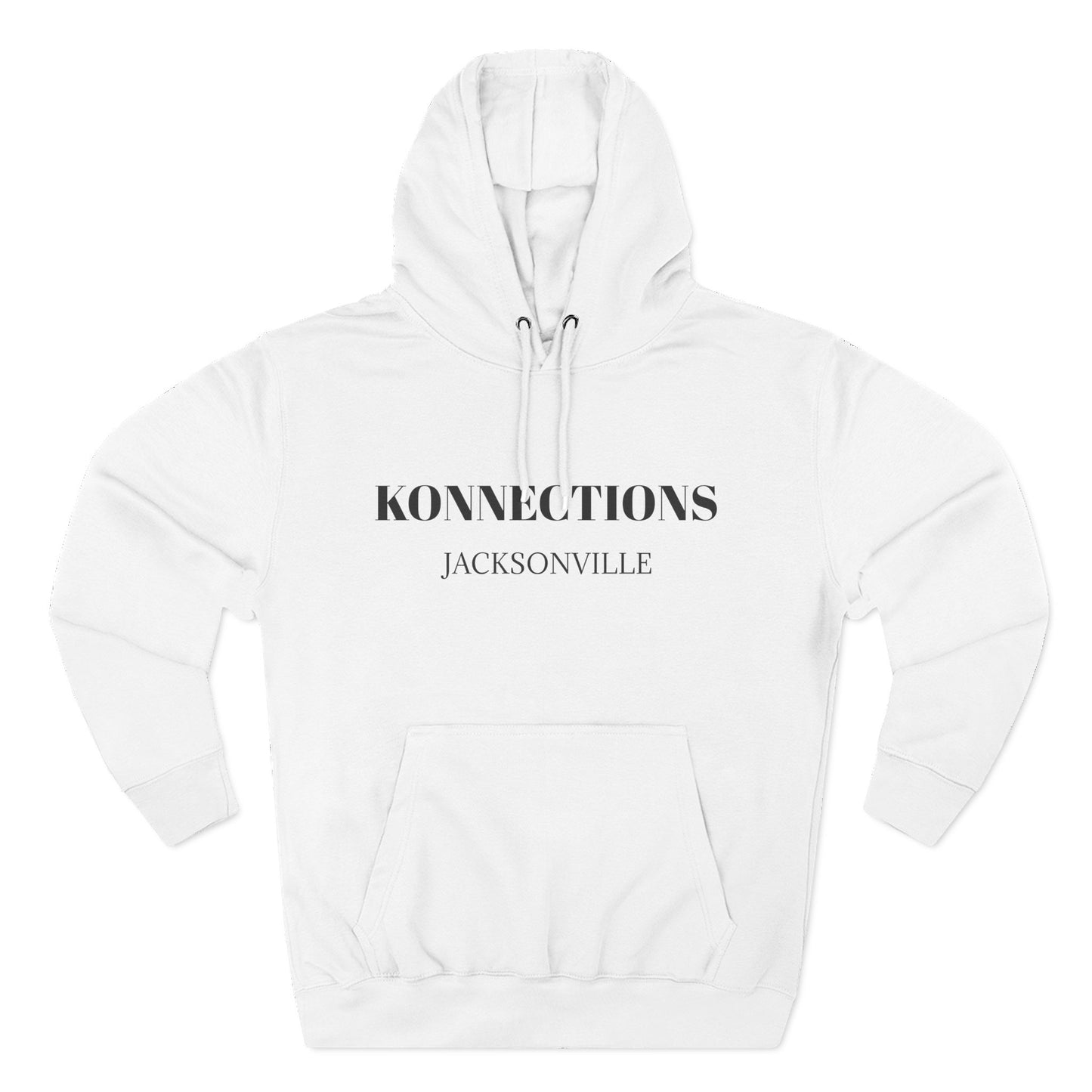 Konnections Jacksonville Hoodie — Minimal Logo Fleece Pullover