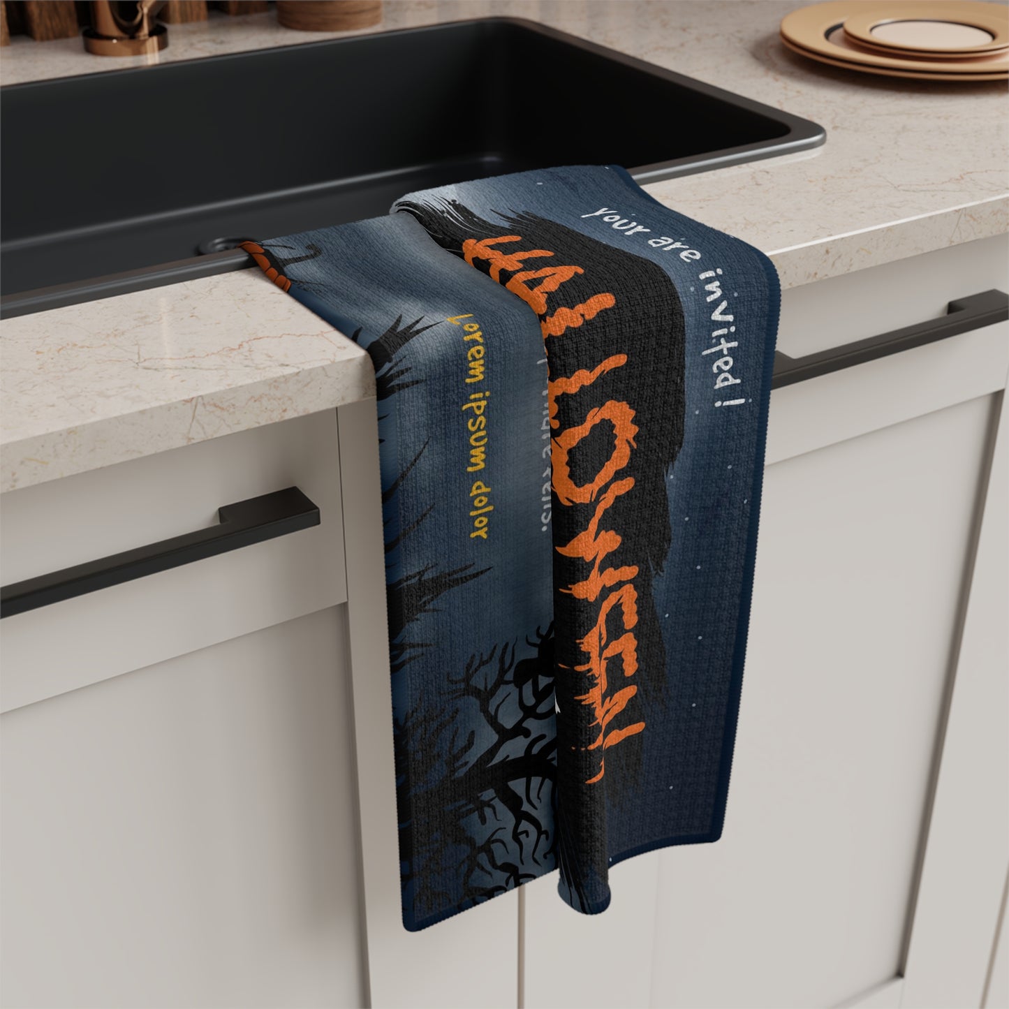 Halloween Themed Soft Tea Towel