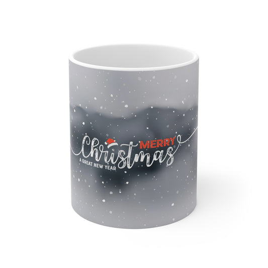 Merry Christmas Hot Beverage Mug 11oz