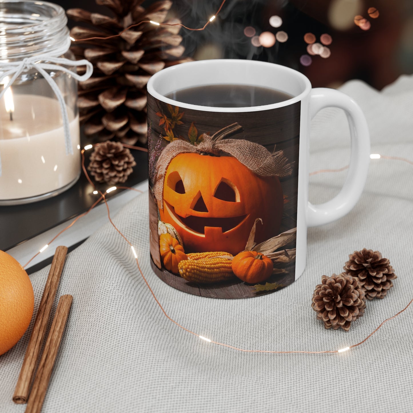 Pumpkins Happy Halloween Ceramic Mug 11oz