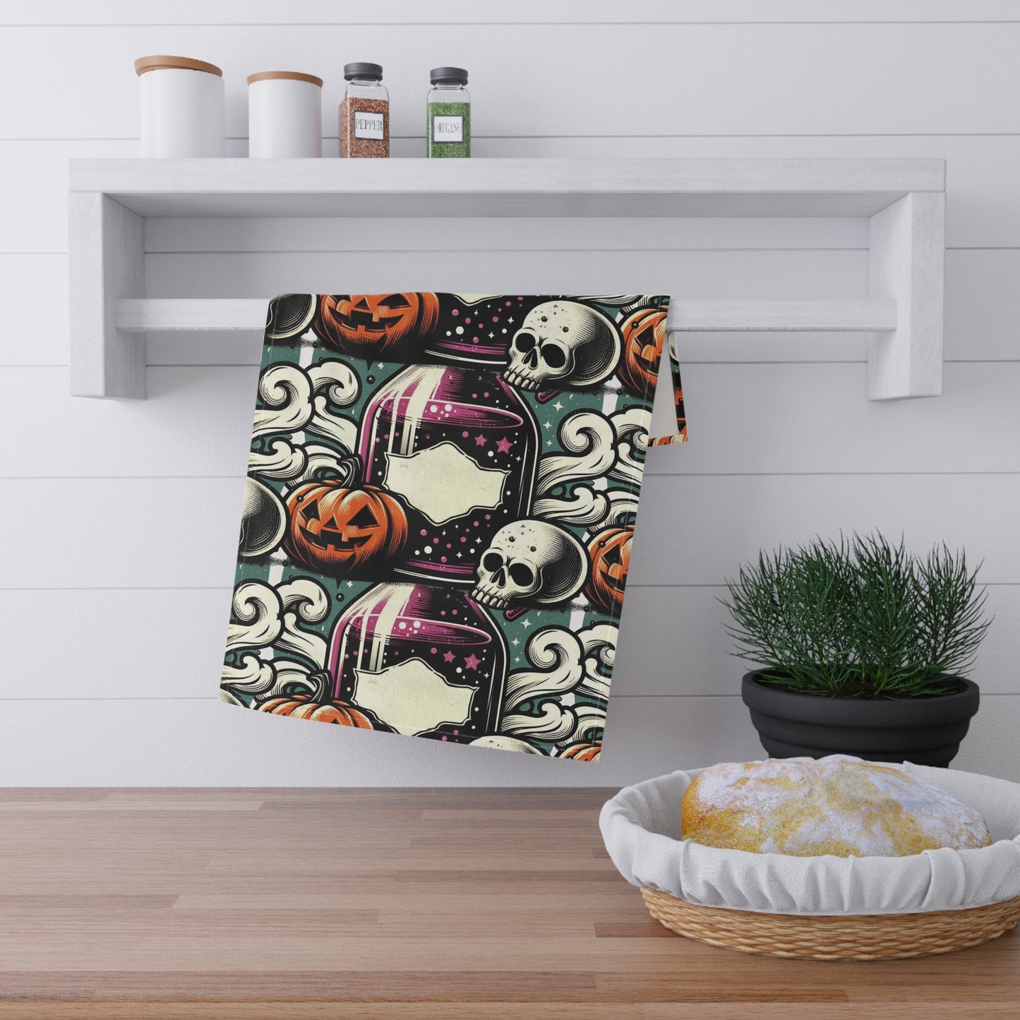 Festive Halloween Tea Towels