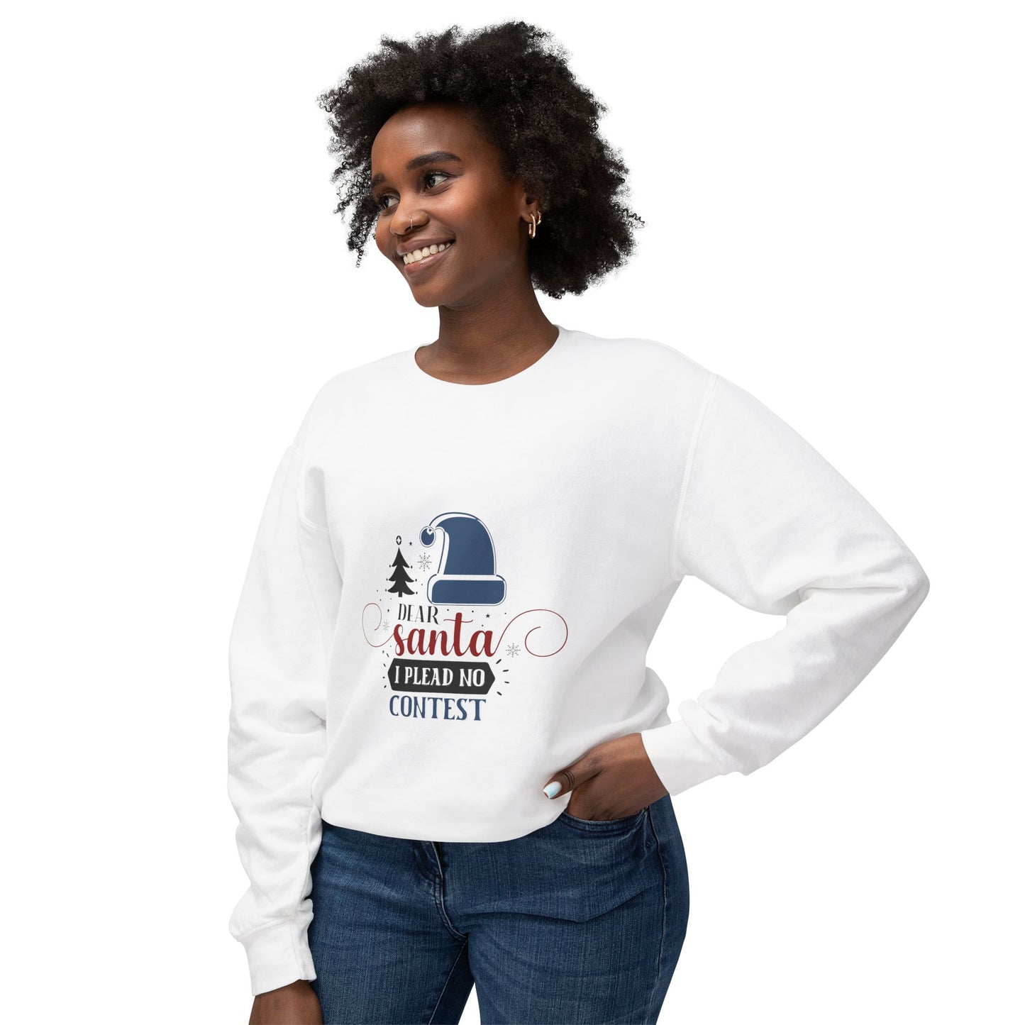 Women's Christmas Unisex Lightweight Crewneck Sweatshirt